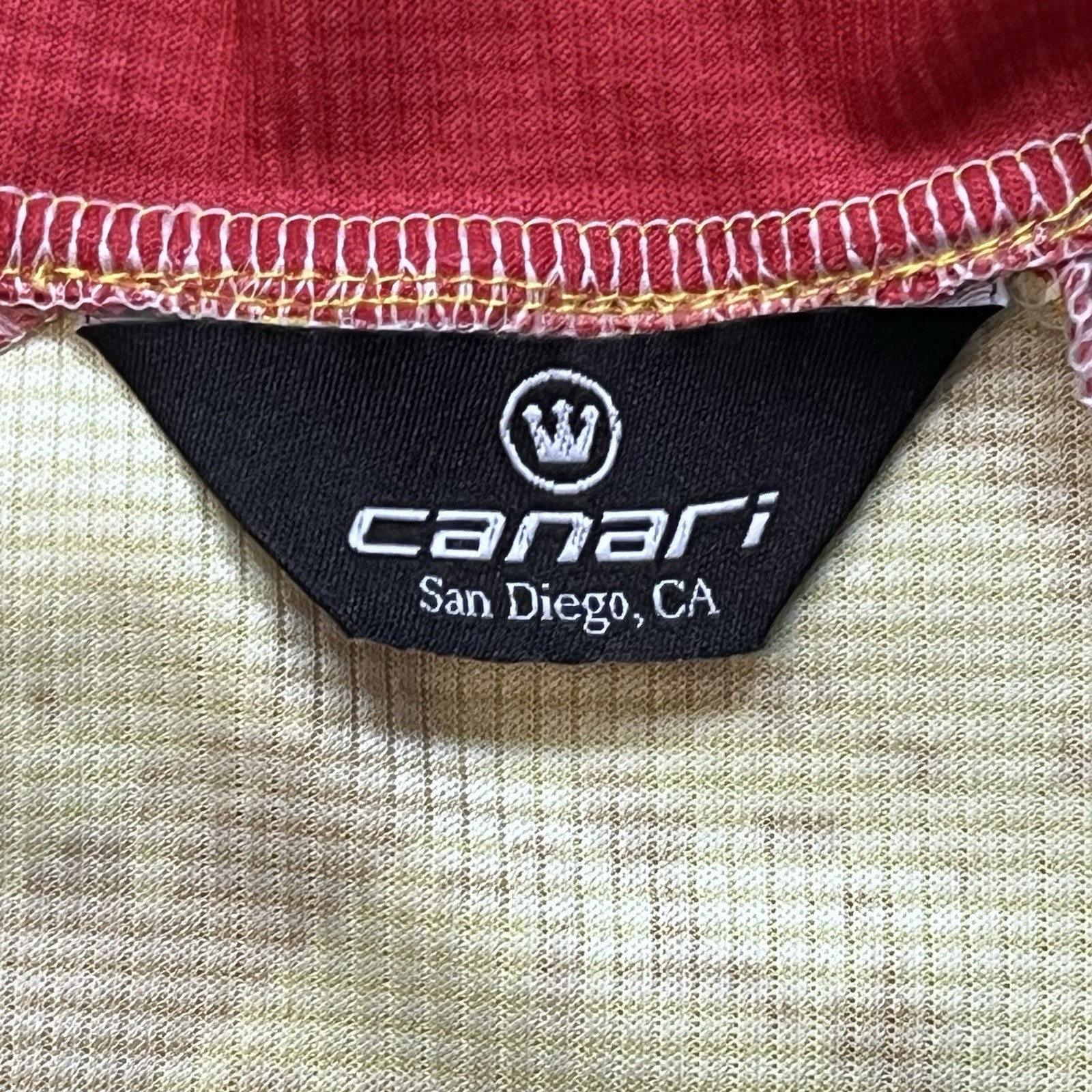 Canari Oaked Arrogant Bastard Ale Big Beer Big Wood Cycle Shirt 1/4 Zip *Large*