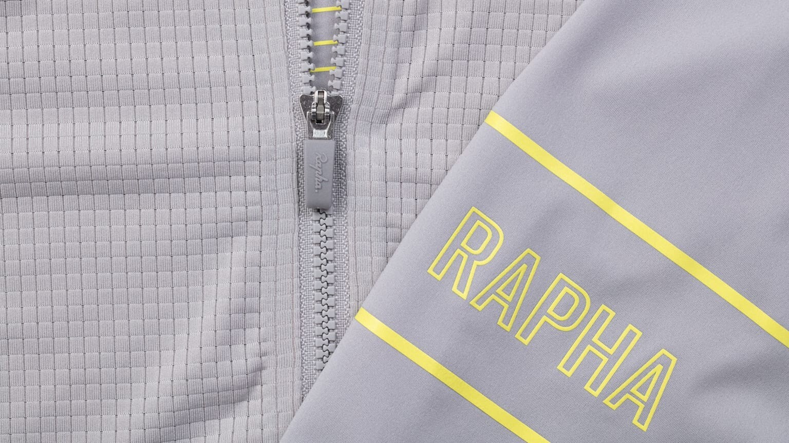 BNWT SILVER CHARTREUSE RAPHA PRO TEAM LIGHTWEIGHT SHORT SLEEVE CYCLING JERSEY LG
