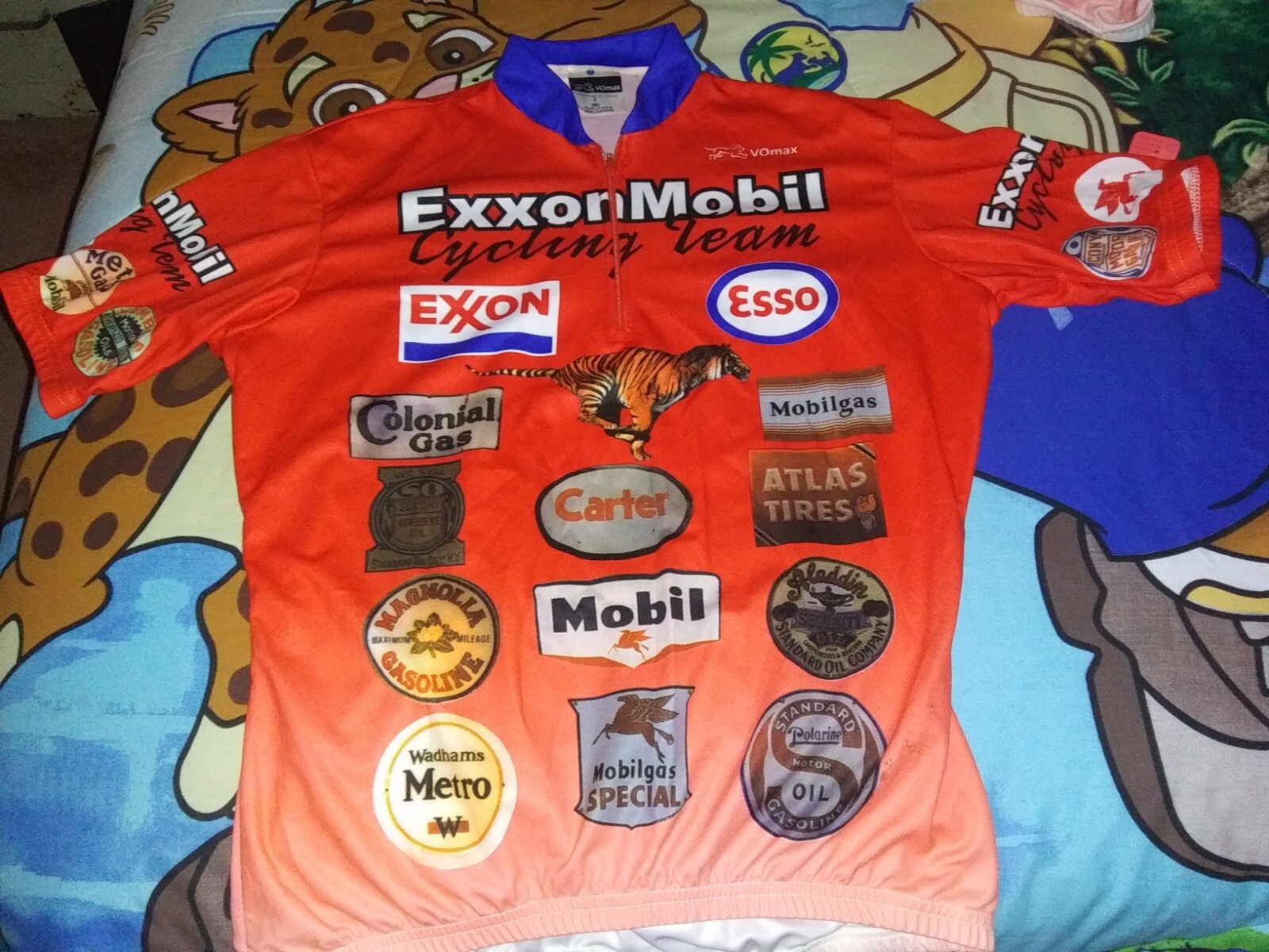 Mens Vomax Exxon Mobil Cycling Team Cycling Bicycling Jersey XXL Made In USA