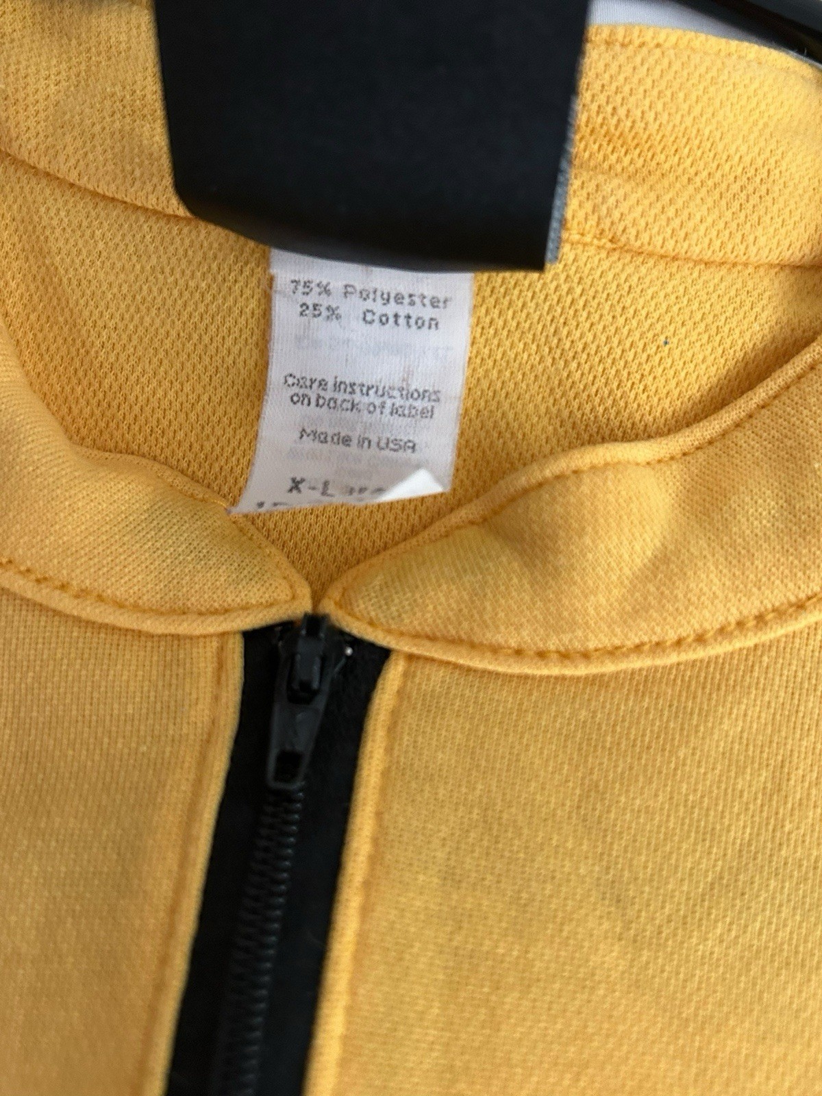 Vtg Nike Echelon Mens XL Yellow Cycling Jersey 1/4 Zip Made In USA 90’s