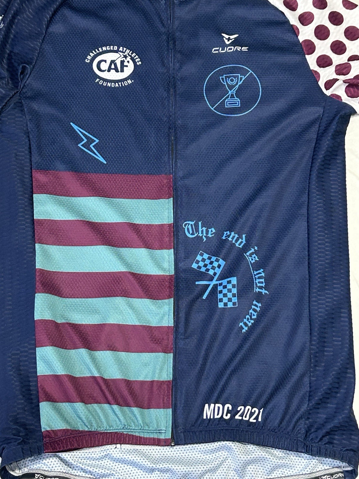 Cuore CAF Cycling Jersey Mens XL Million Dollar Challenge MDC 2021 Bike Shirt