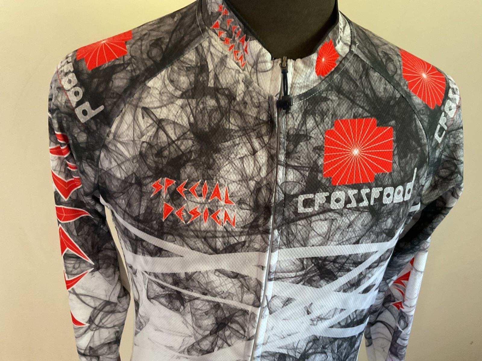 Fixgear Crossroad Cycling Jersey SPECIAL DESIGN Long Sleeve Shirt Sz XlL