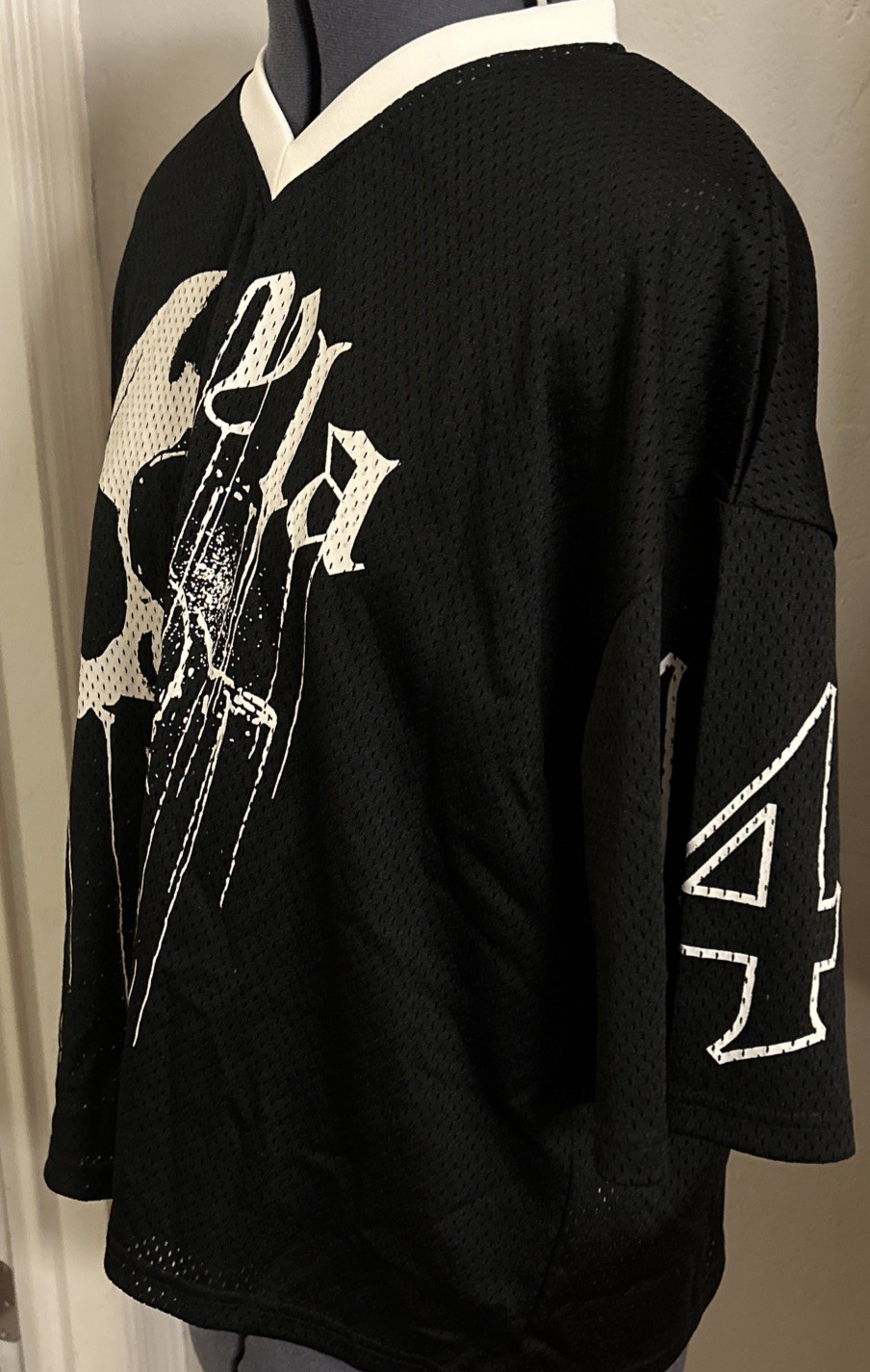 YoungLA Drippy Skull Mesh Jersey Black/White Size Large L (Pre Owned) Sold Out