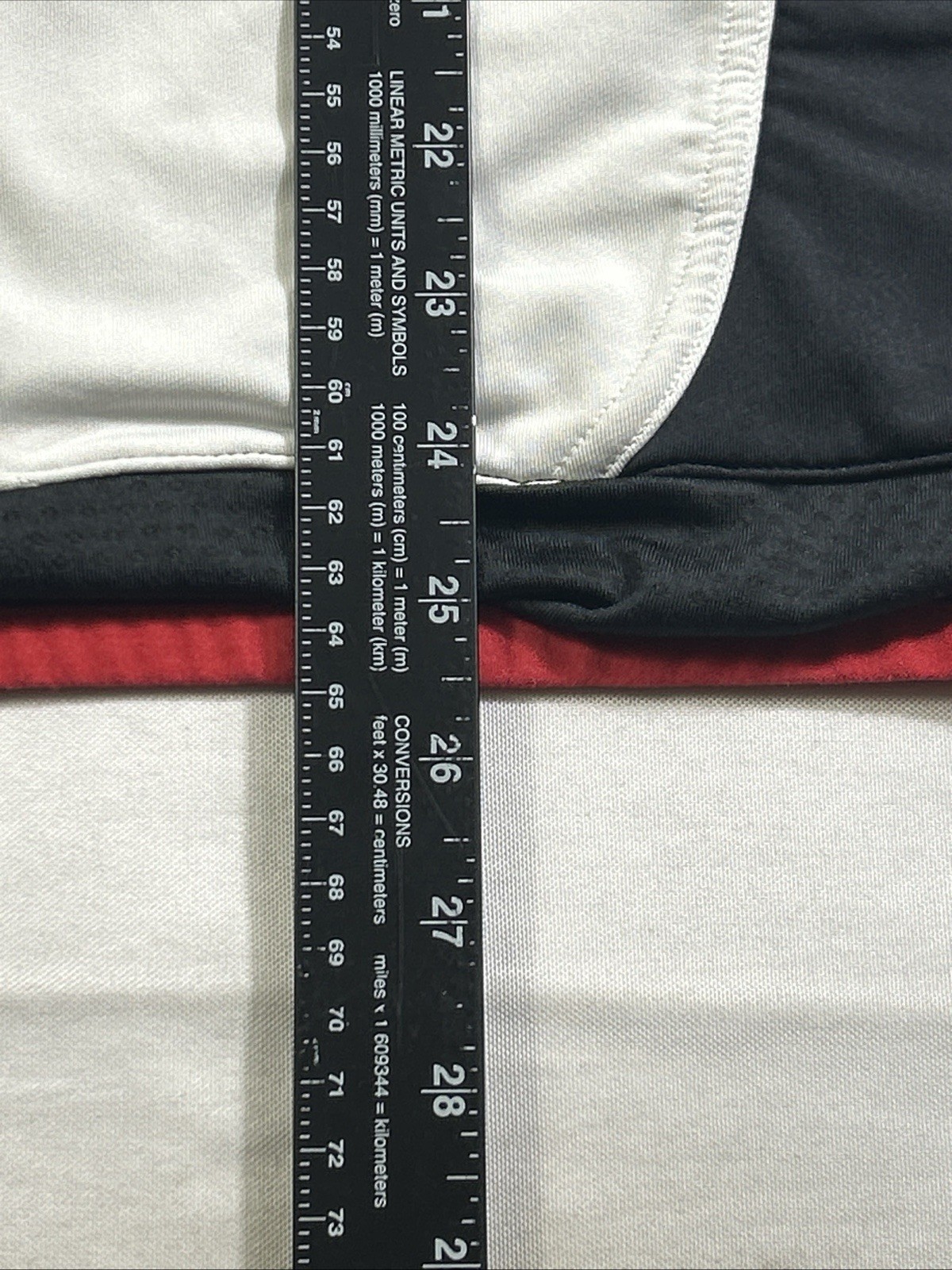 Bellweather Cycling Jersey Mens Large Black Red White 1/4 Zip Pockets Athletic