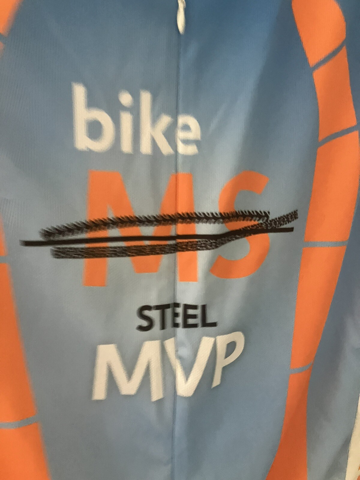 VoMax Brand Cycling Jersey Fight Ms MVP Level Bike Jersey 2010 NYC Chapter Sz XL