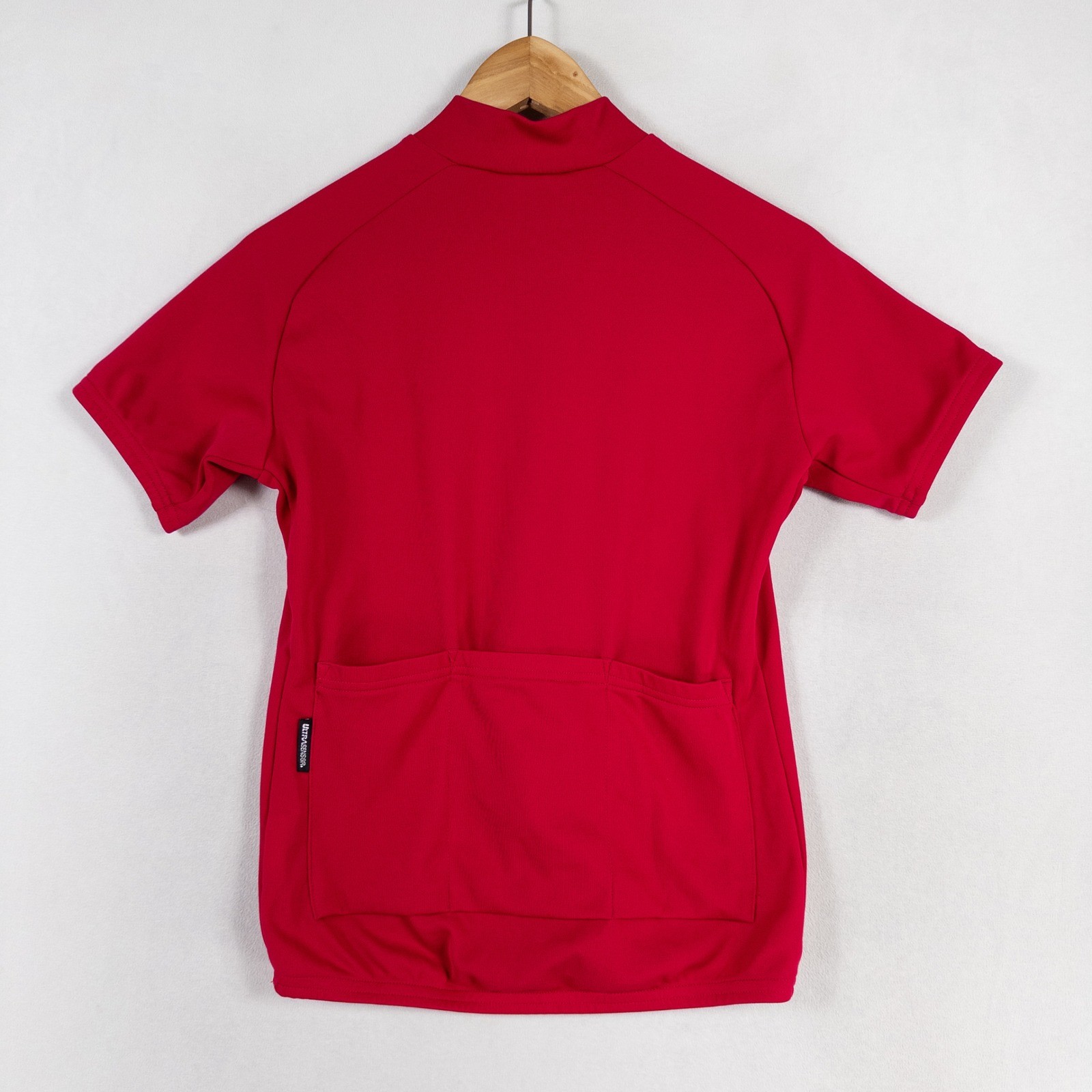 Pearl Izumi Women Cycling Jersey Small Dark Pink Red Short Sleeve Pockets Zip Up
