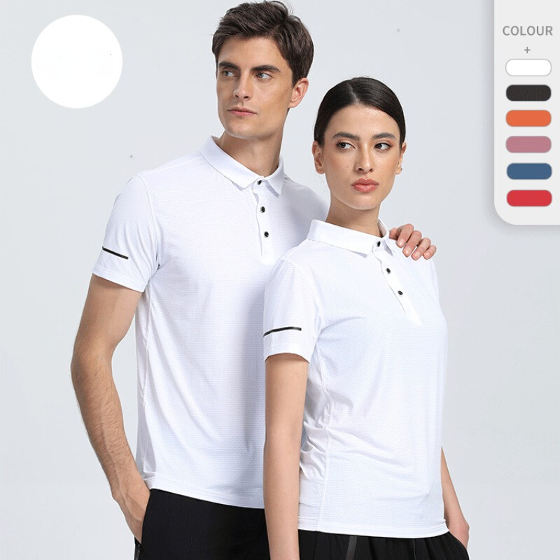 Sport Stripe Shirt Men and Women Outdoor Fitness Nylon Short Sleeve T-Shirt