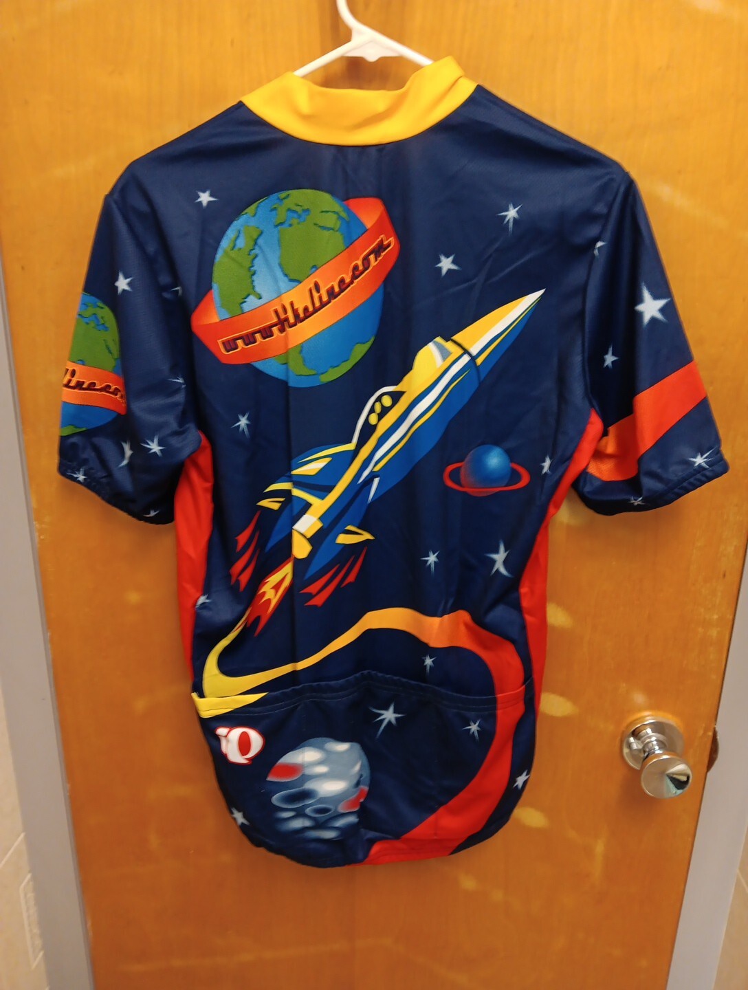 VINTAGE Pearl Izumi Cycling Jersey Large Multi Color 3/4 Zip Bike logos