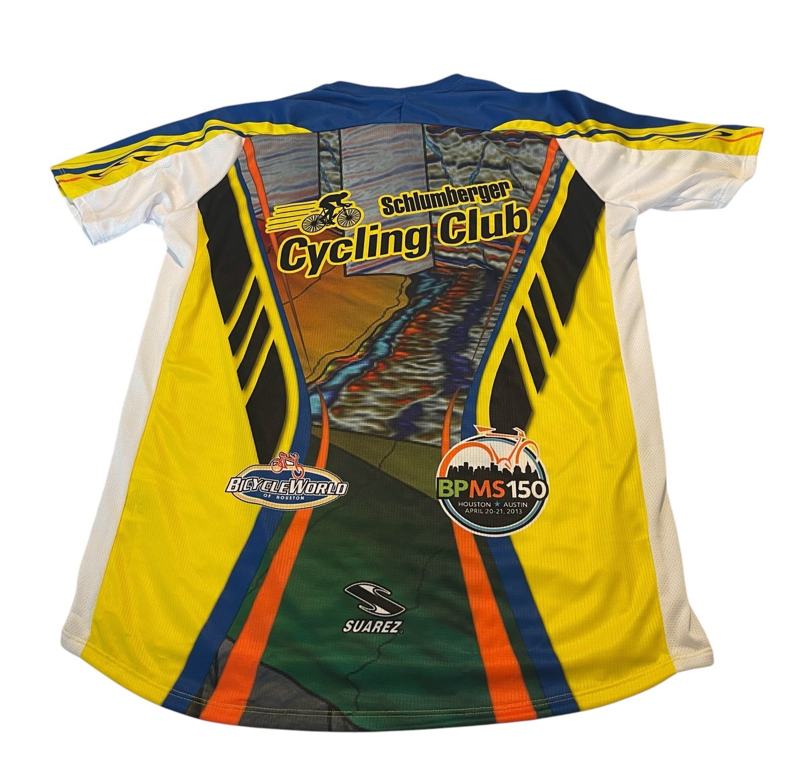 SCHLUMBERGER SUAREZ Cyclist Club BPMS 150 Short Sleeve Jersey Size Medium NWT