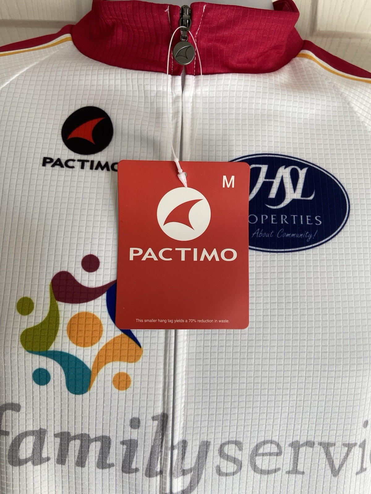 NWT Pactimo Full Zipper 3 Pocket Bicycle Cycling Jersey Shirt – Men’s Size M