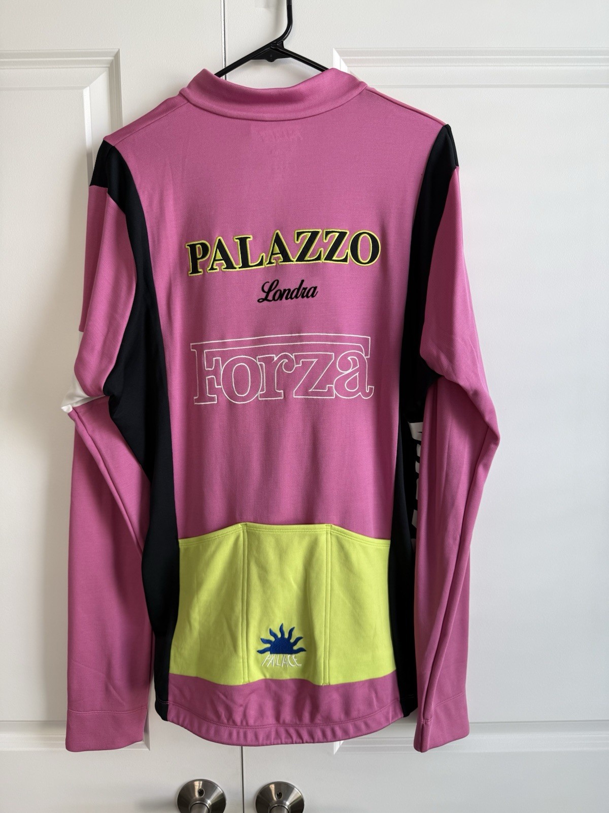 Rapha X Palace Classico Long Sleeve Jersey, Pink, XXL