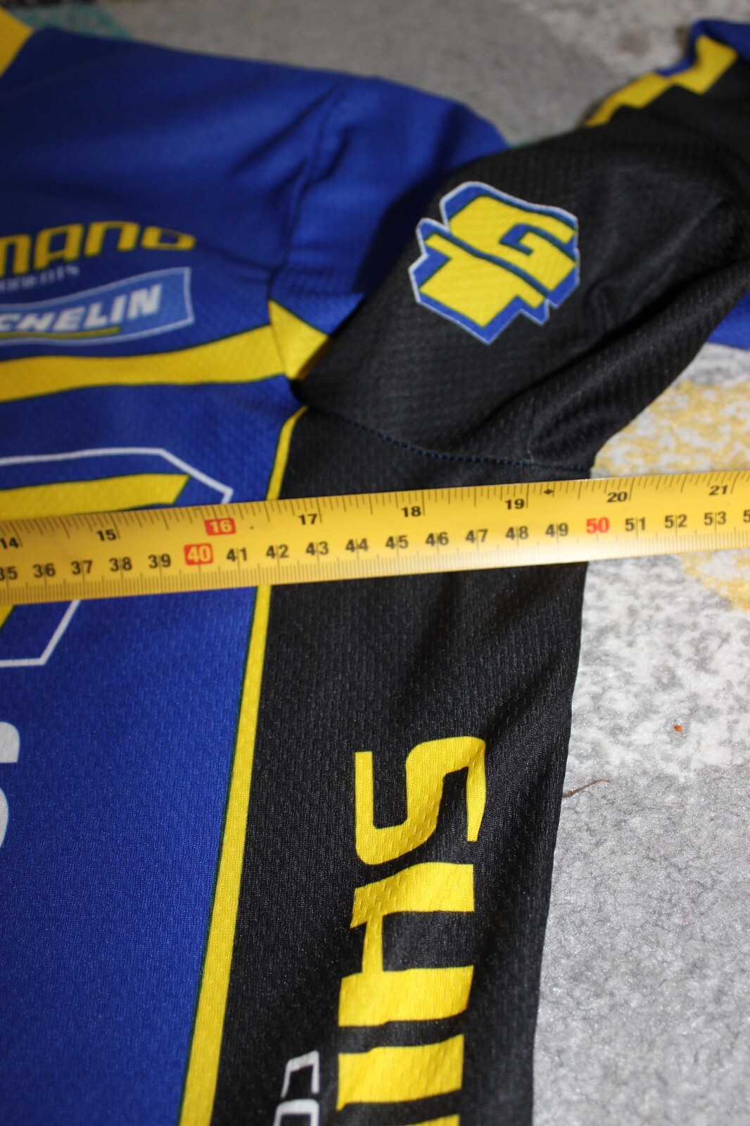 GT Chevy Trucks Rock Shox Shimano Michelin Team DeMarchi cycling jersey