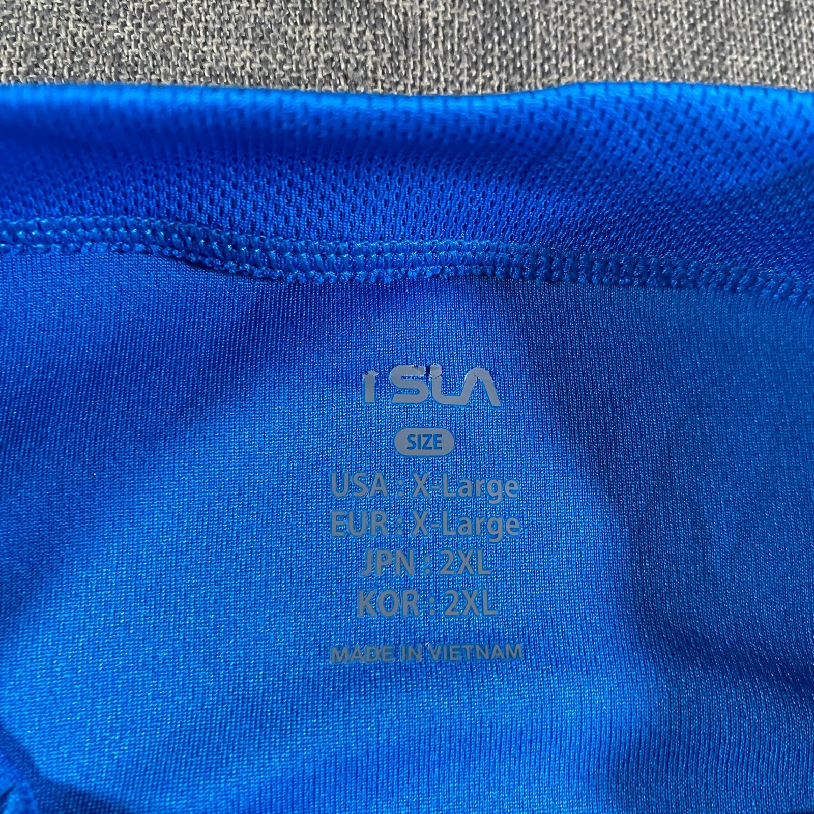 TSLA Men Long Sleeve 1/4 ZIp Cycling Jersey Pullover Blue XL Lightweight Stretch