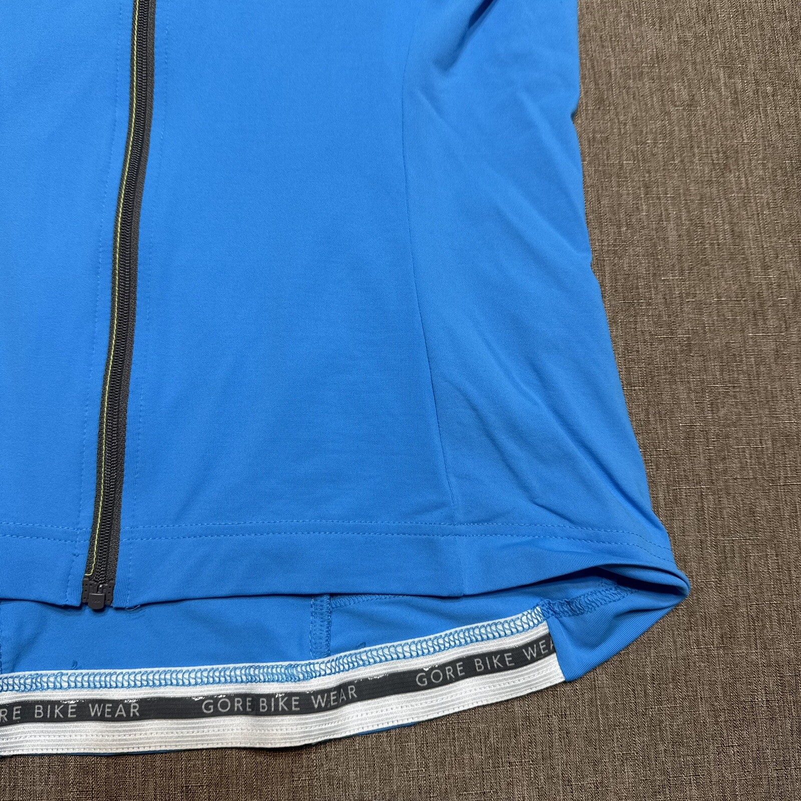 Gore Bike Wear Cycling Jersey Mens Medium Blue Full Zip Lightweight