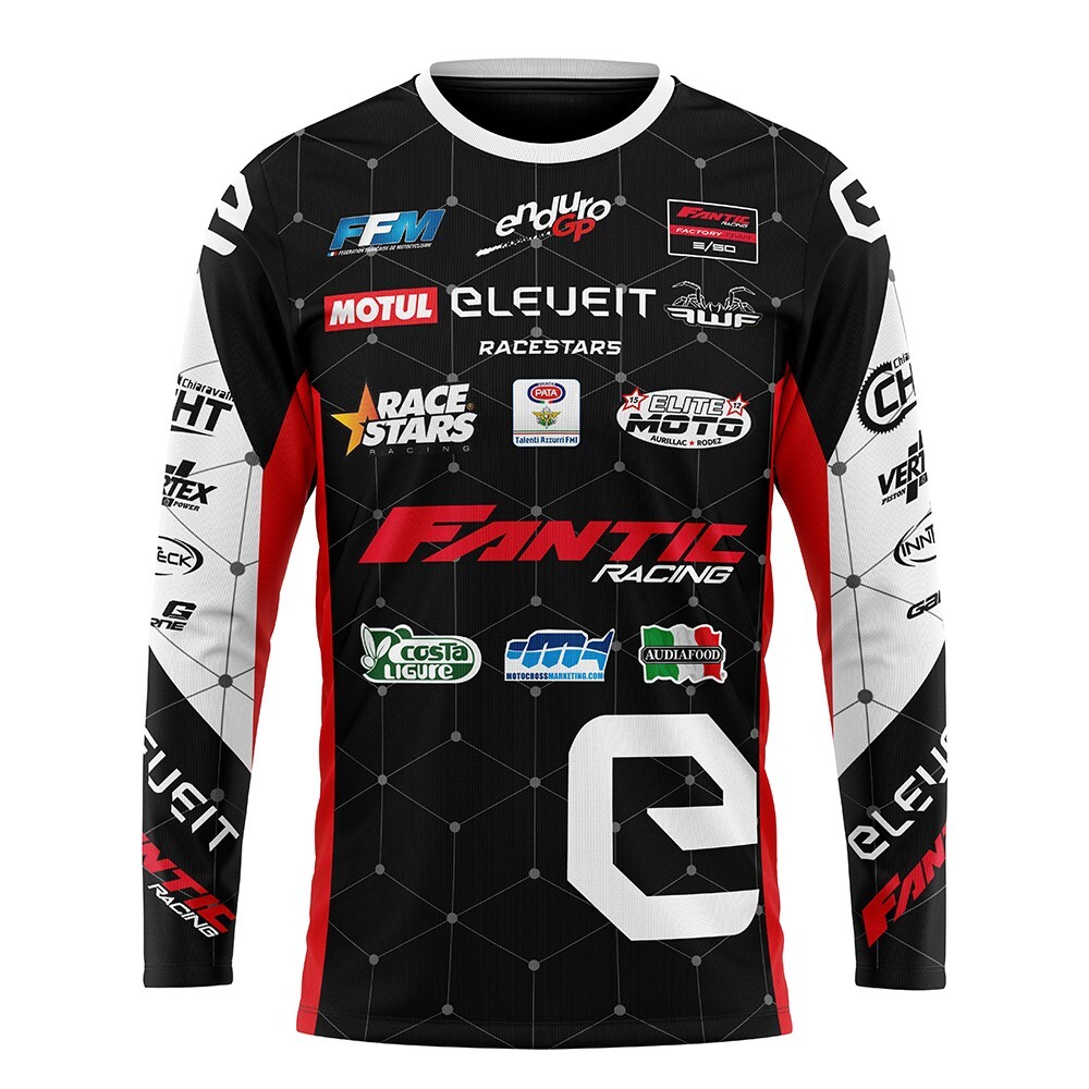 Fantic Long Sleeve Motocross Enduro Racing Dirt Bike Moto Off-Road MTB Shirts