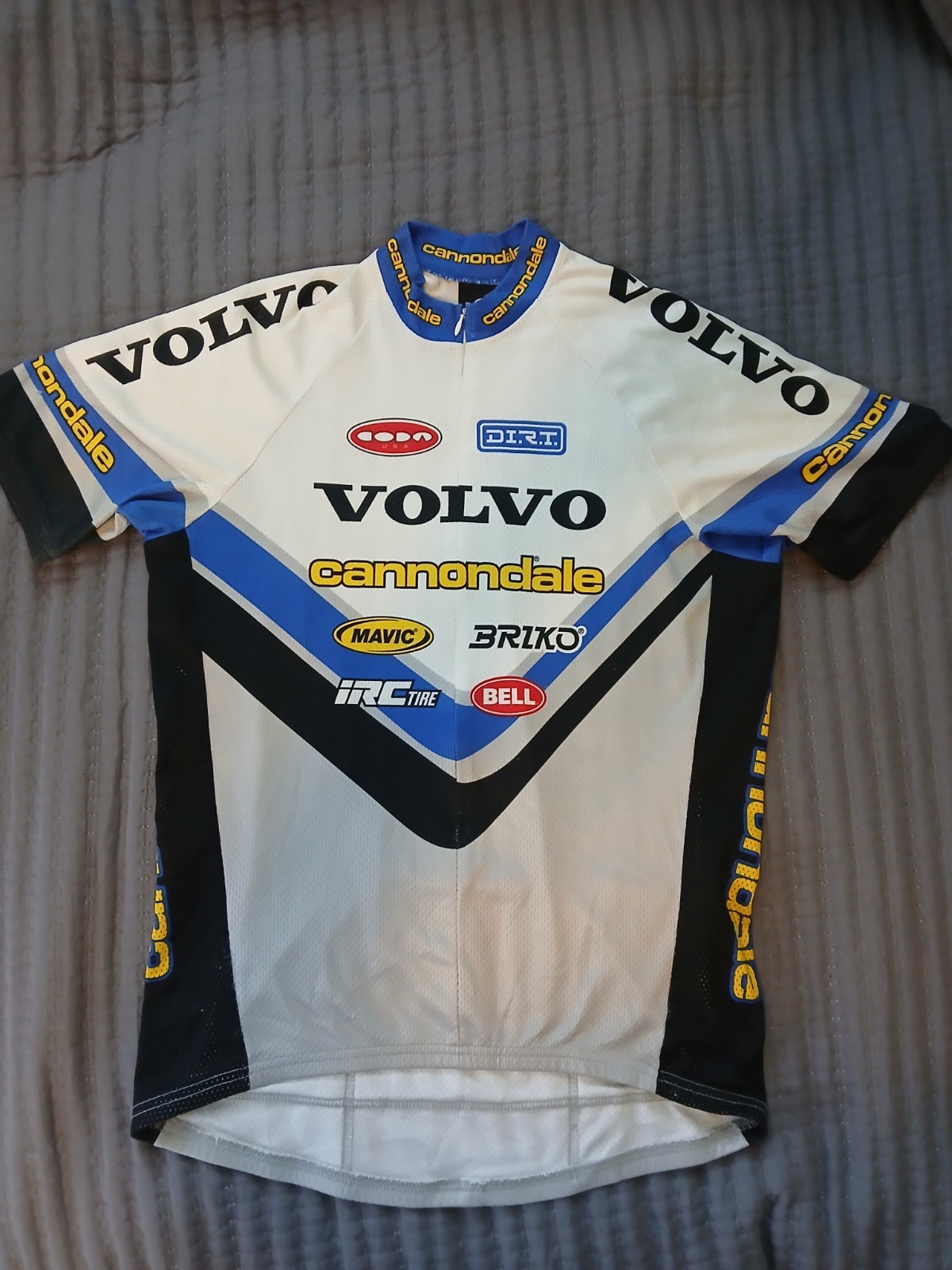 Vintage Cannondale sz L LARGE VOLVO Mavic Bell Sram Hutch Coda team Jersey EXC