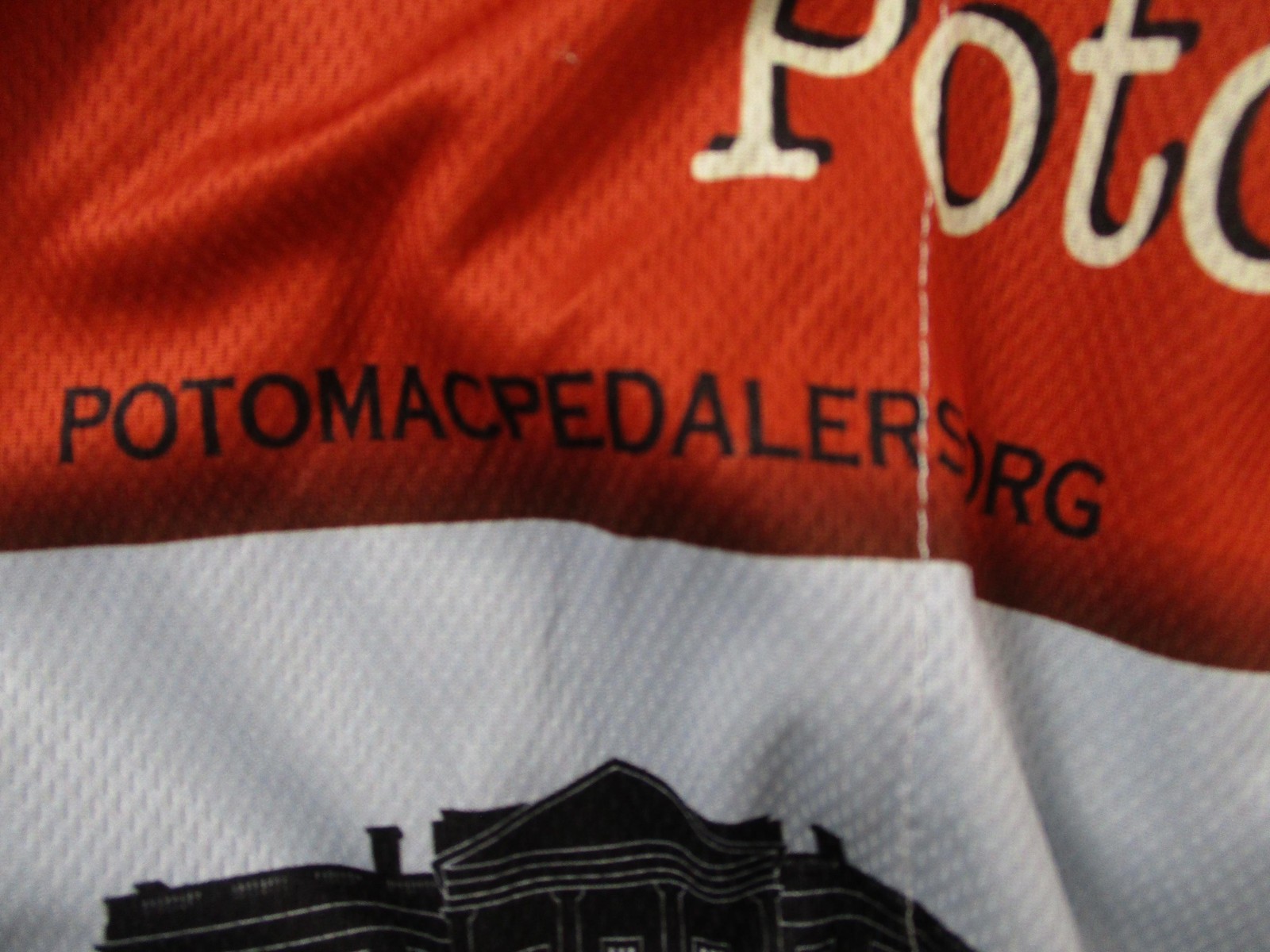 VOmax Potomac Pedalers Cycling Jersey Mens 4XL Washington DC Map Full Zip USA
