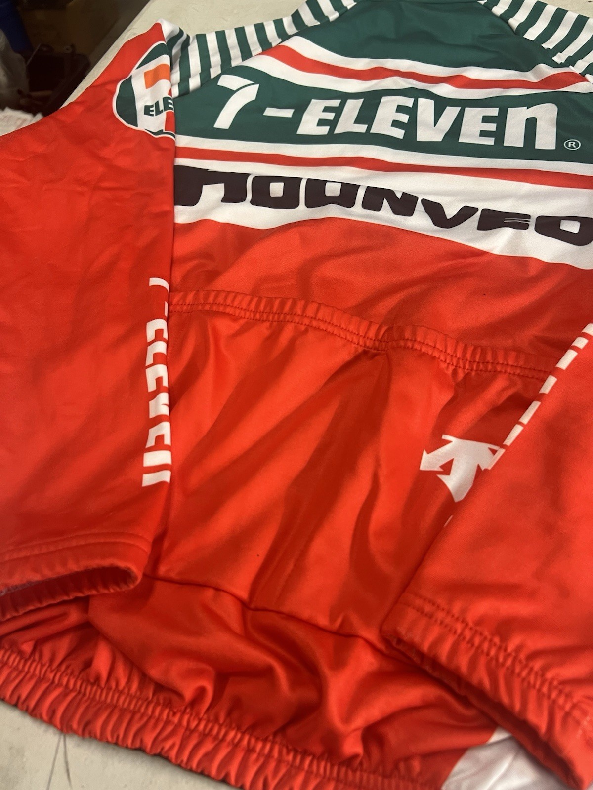 vintage look 7-11 Eddy Merckx Team Long Sleeve Jersey Jacket LARGE Hoonved
