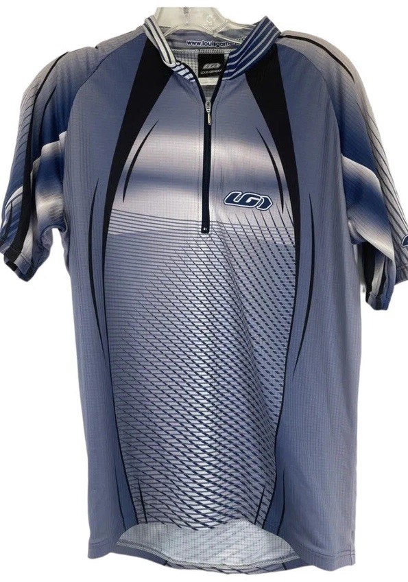 Louis Garneau Sz Large Multicolored 1/4 zip Cycling Jersey (Y2) NW/OTs