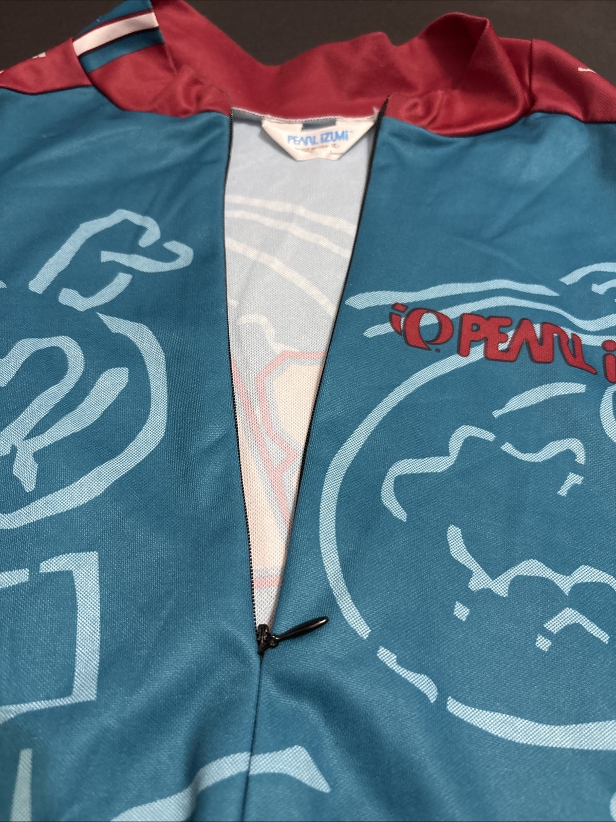 PEARL IZUMI Custom Men’s XL Cycling Jersey 3/4 Zip Pockets Multicolor Back Pkts