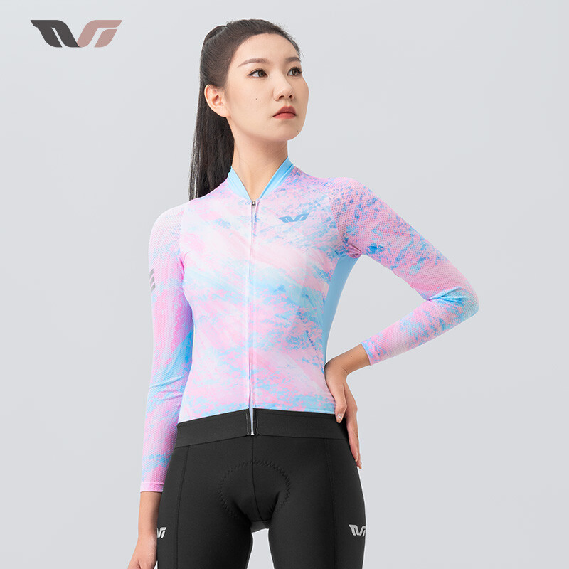 ROCKBROS TVI Series Women Cycling Jersey Breathable Long Sleeve Bicycle Clothing