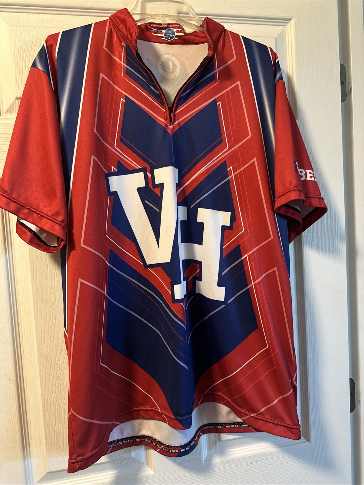 Logo Made in USA 1/4 Zip Cycling Sports Jersey Shirt Polyester