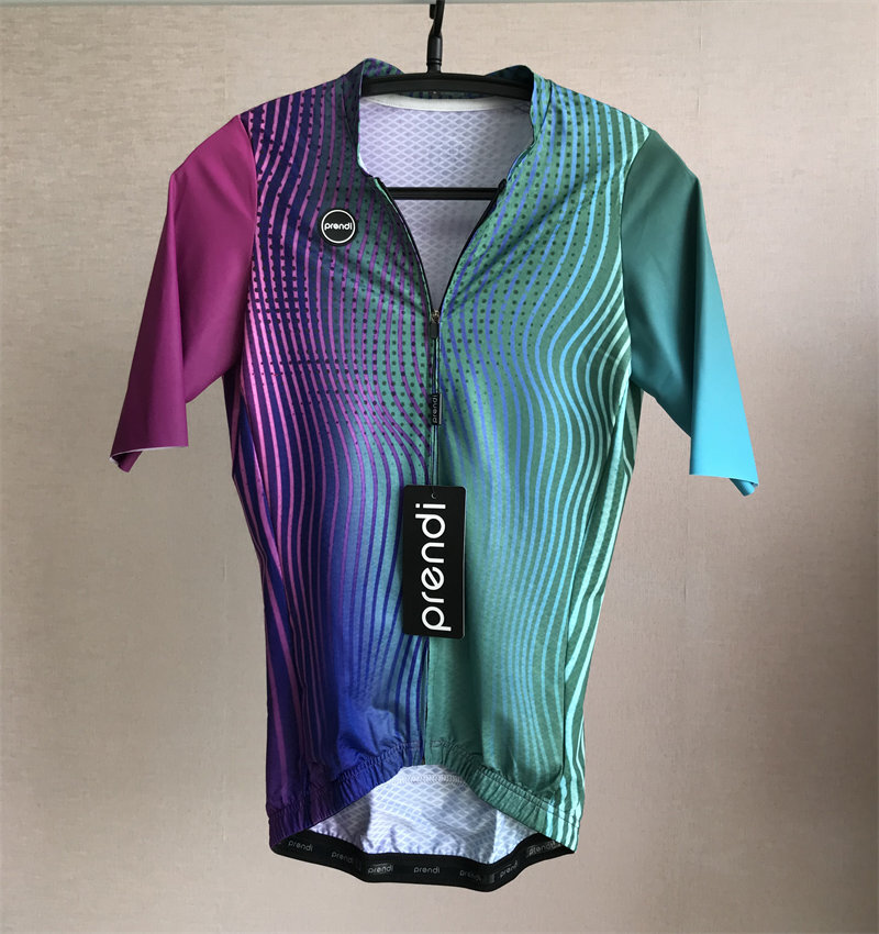 PRENDI Women Cycling Jersey Short Sleeve Laser Cut Pro Bicycle Clothing