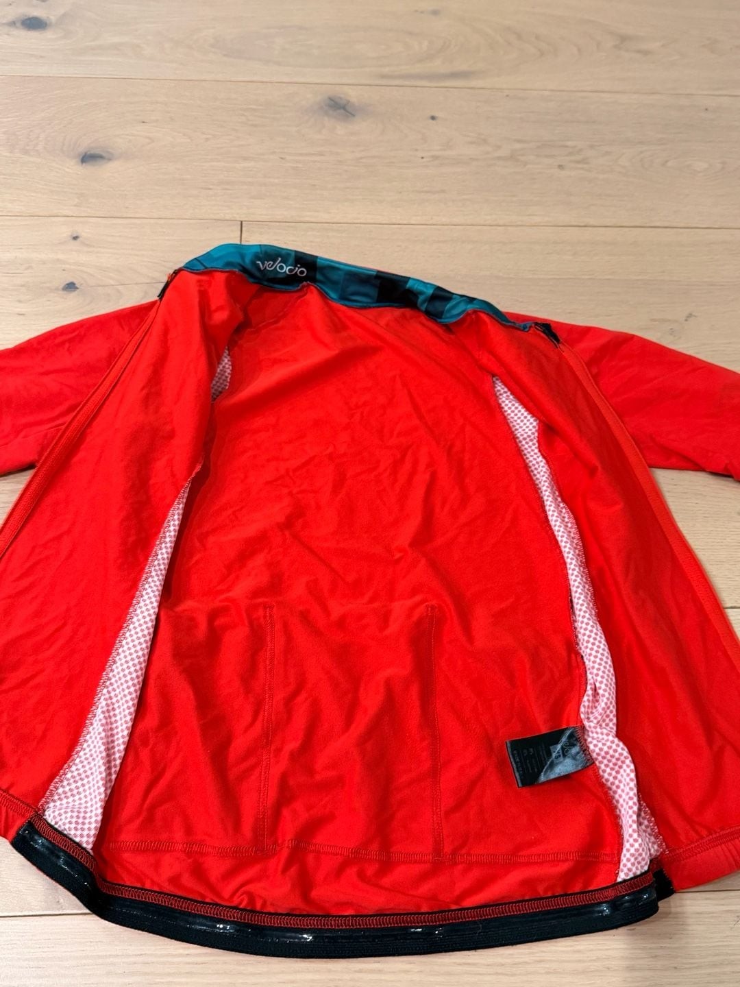 Lot of 2 Velocio Men’s Signature Cycling Jerseys XS Black & Red Full Zip