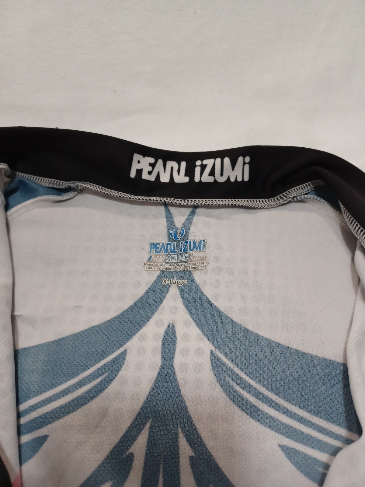 Pearl Izumi Short Sleeve 3/4 Zip Rear Pockets Sz XLg Riding Shirt A 099