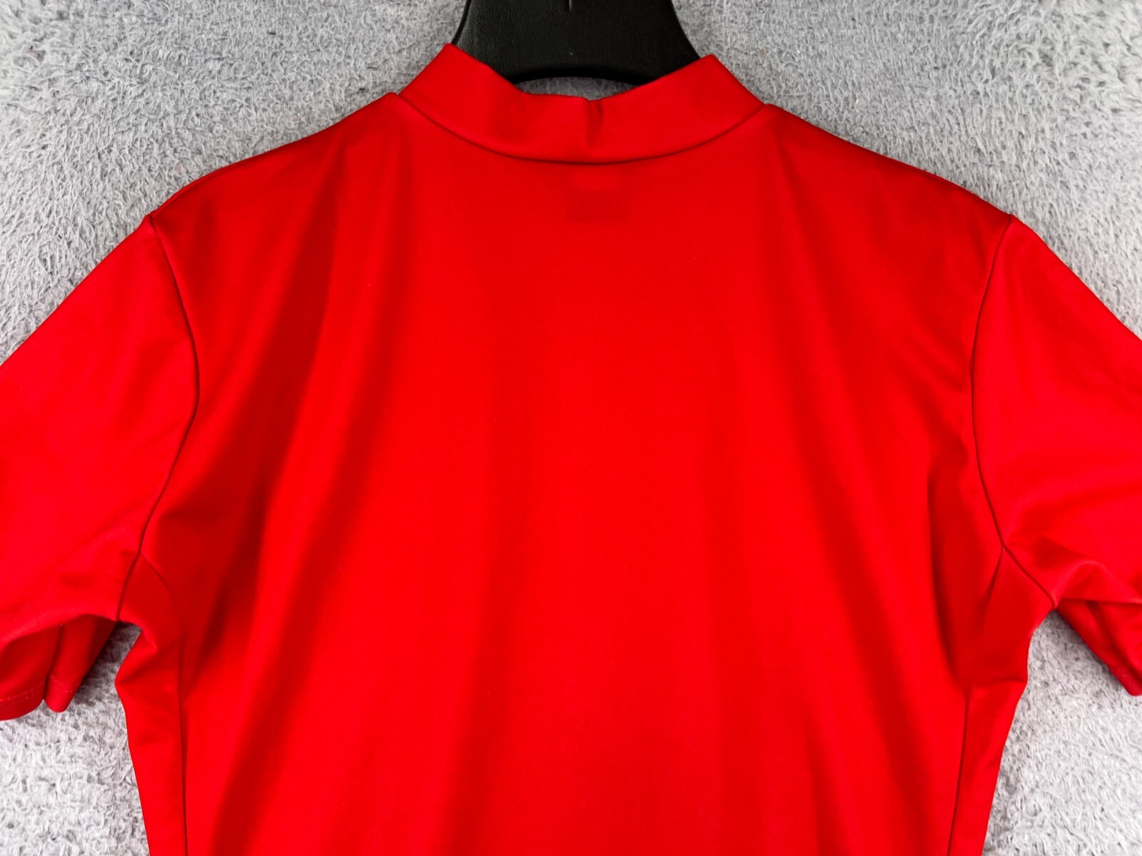 Giordana Cycling Jersey Womens Large Red 1/4 Zip Short Sleeve Cotton Blend