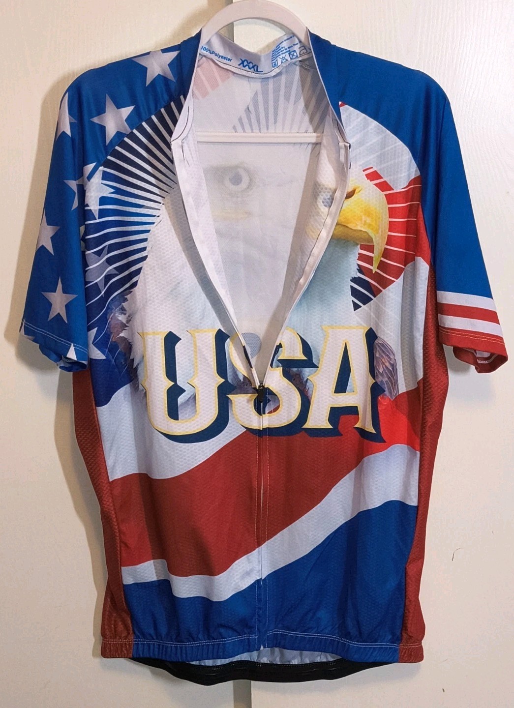 Cycling Jersey XXXL EAGLE Bicycle JERSEY Cycle Stars Stripes