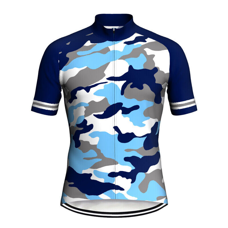 Retro Mens Cycling Jersey Summer Team Bike Shirt Short Sleeve MTB Bicycle Tops