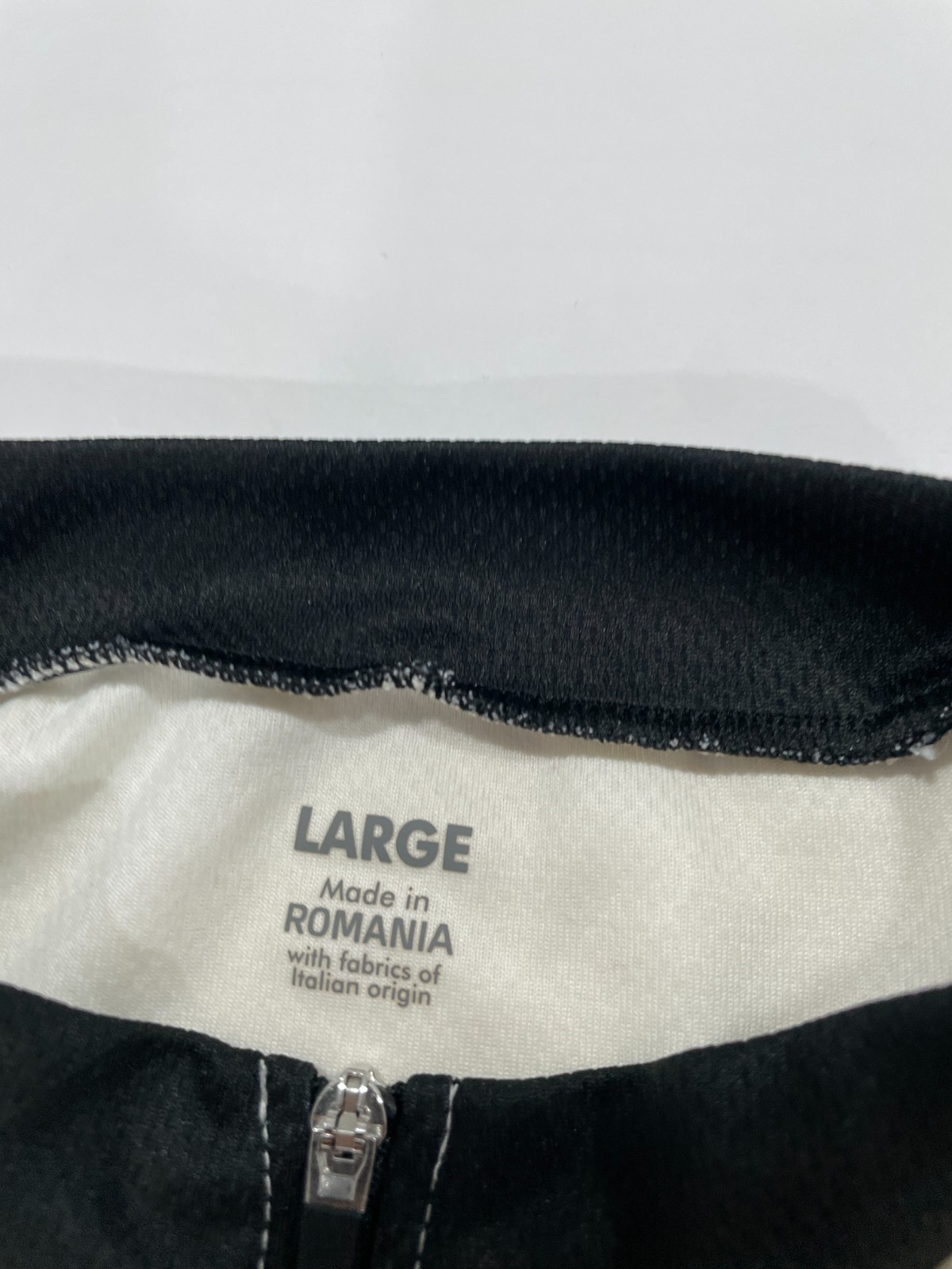 Bike Law BLCC Women’s Cycling Jersey Size Large Black Cream Stripes