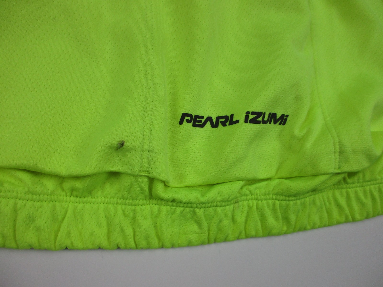Lot 2 Mens Large Pearl Izumi Quest Cycling Jersey Full ZIp neon green