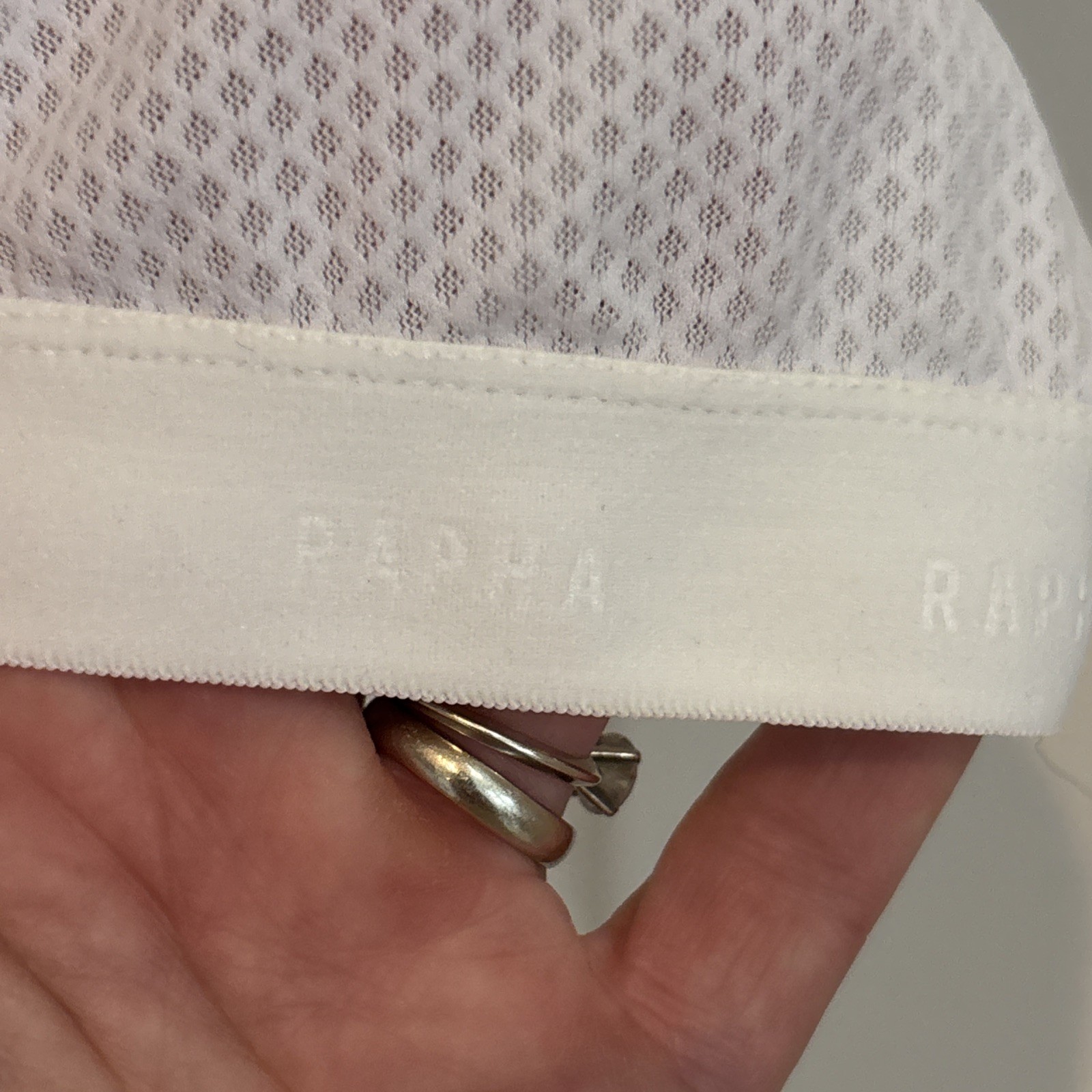 Rapha Women’s White Pro Team Short Sleeve Aero Jersey Size L Blue Detailing NWT