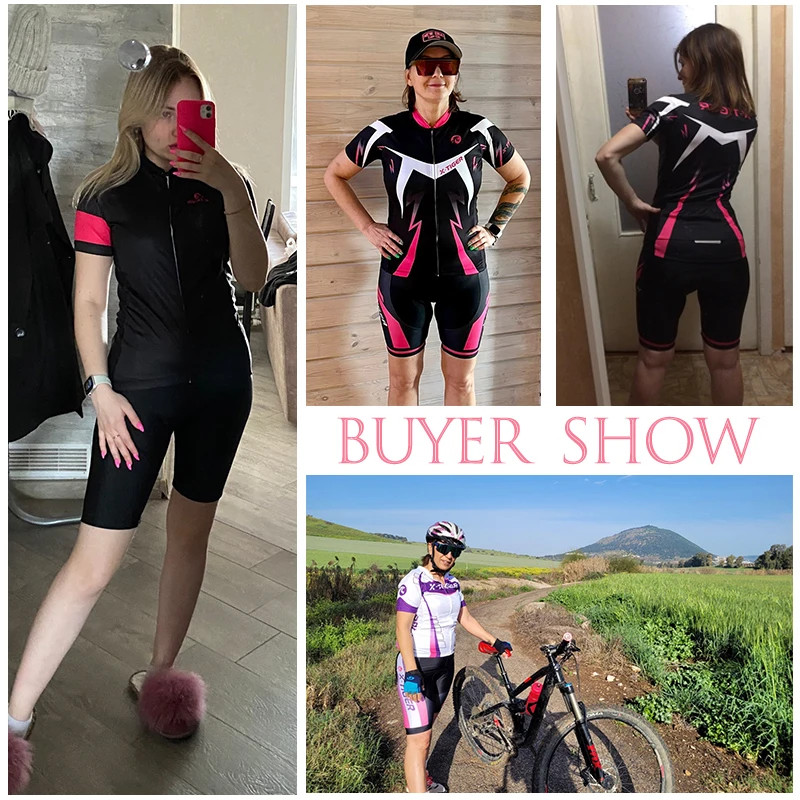 Women’s Cycling Jersey Set Summer Anti-UV Cycling Bicycle Clothing Quick