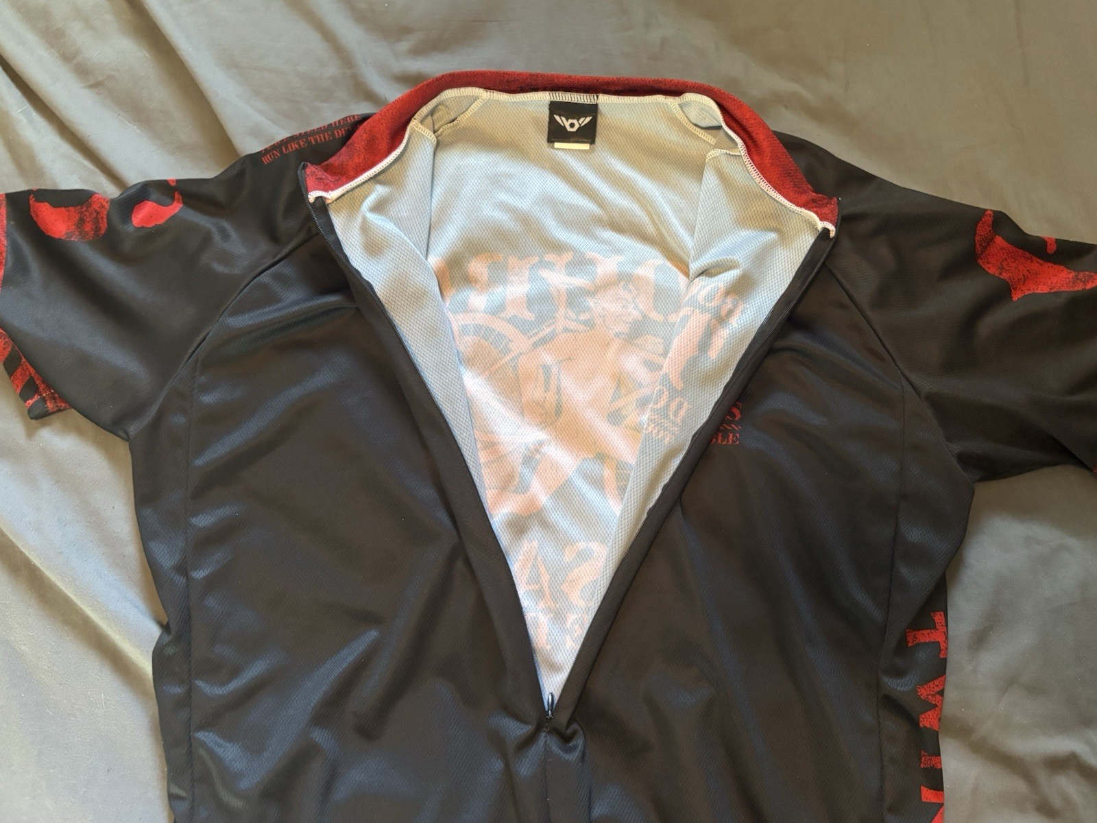 Vintage Twin Six Cycling Jersey Size 2XL Black Red 90s USA Tour De Diable