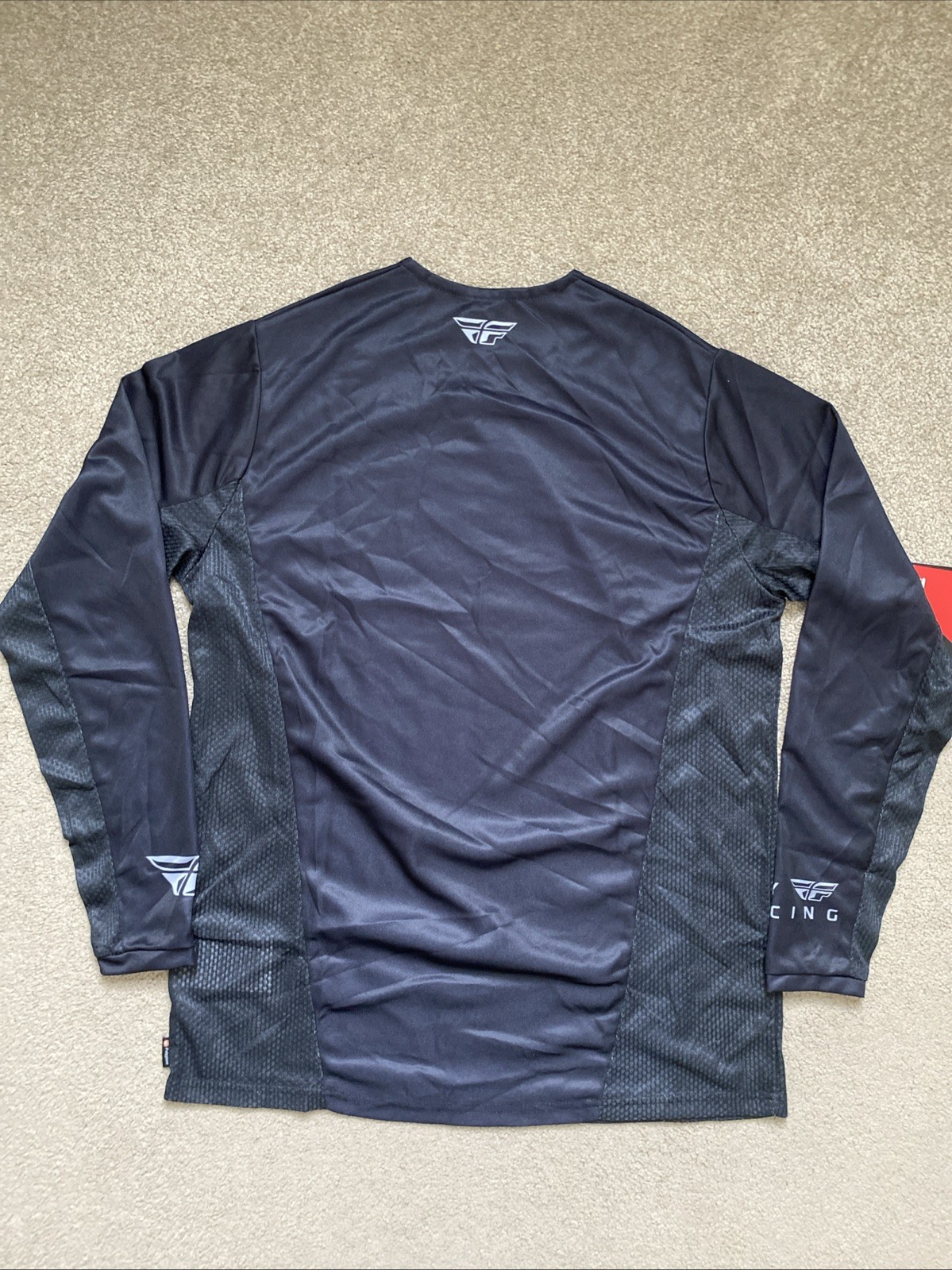 Men’s Fly Racing Size S Black Radium Long Sleeve Jersey NWT