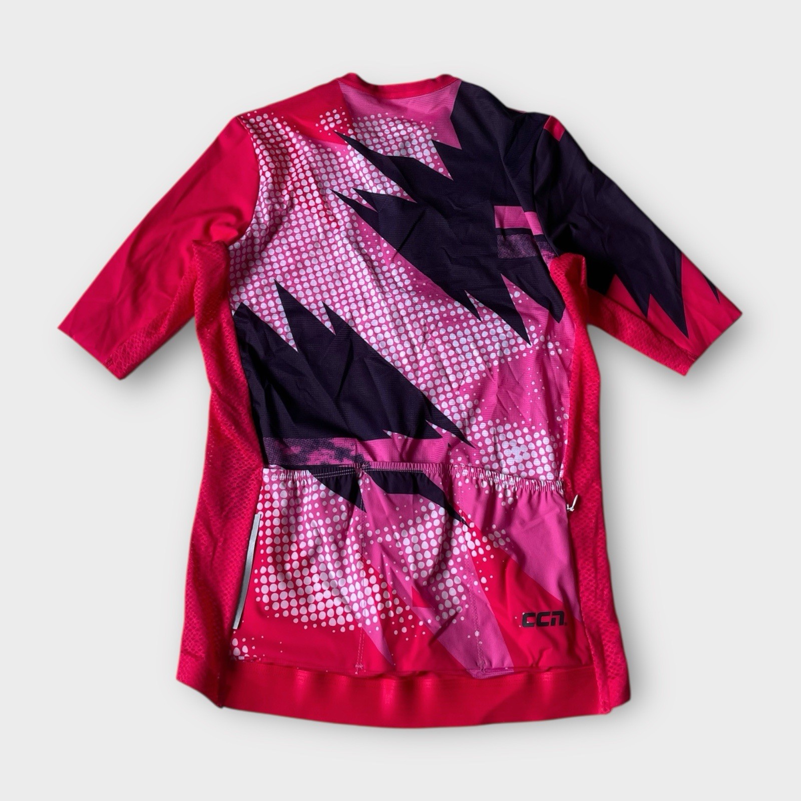 CCN Sport Cycling Clothing Men’s Large Jersey Pink Floral Mesh