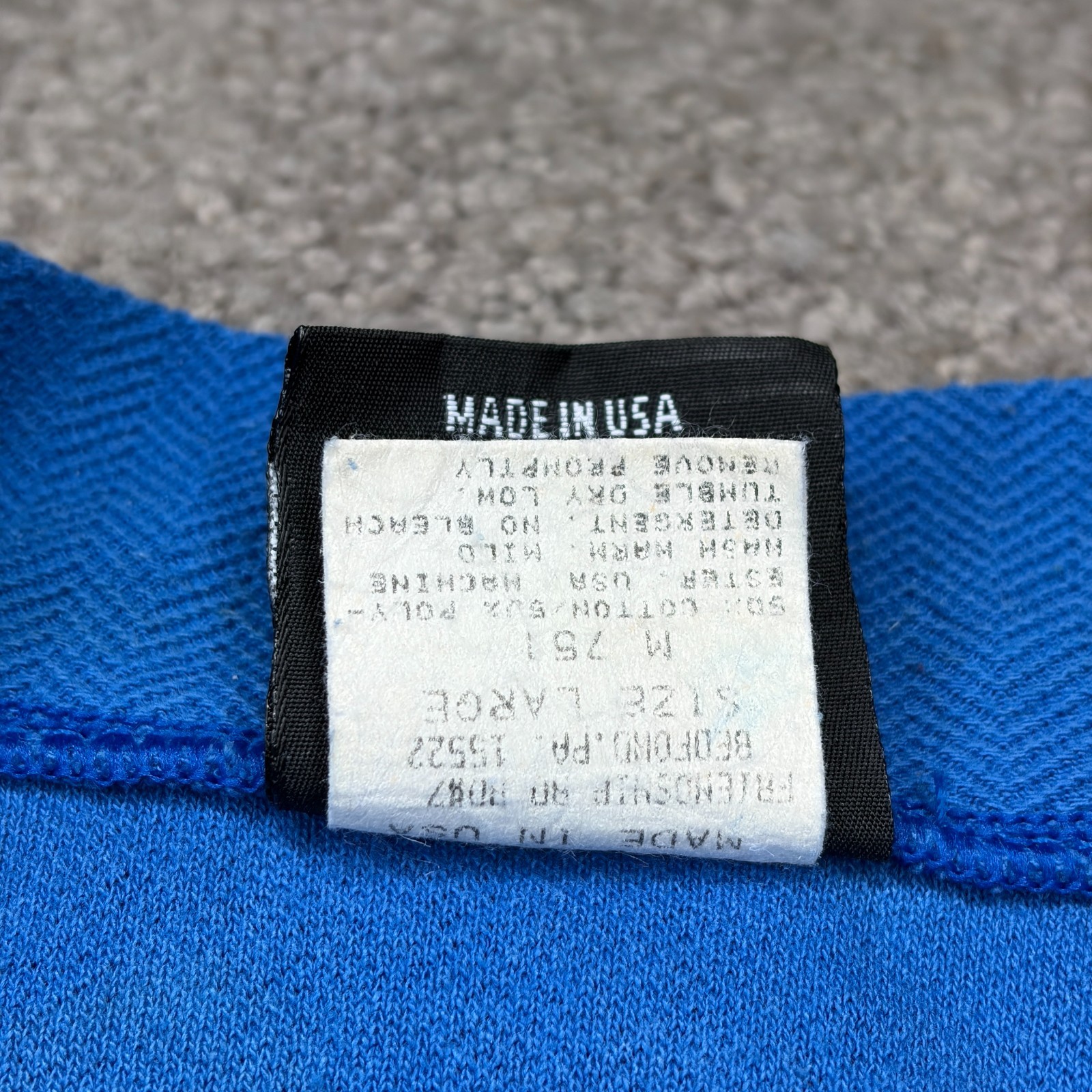Vintage 90s Cannondale Cycling Jersey Blue 1/4 Zip Shirt Size Large Made in USA