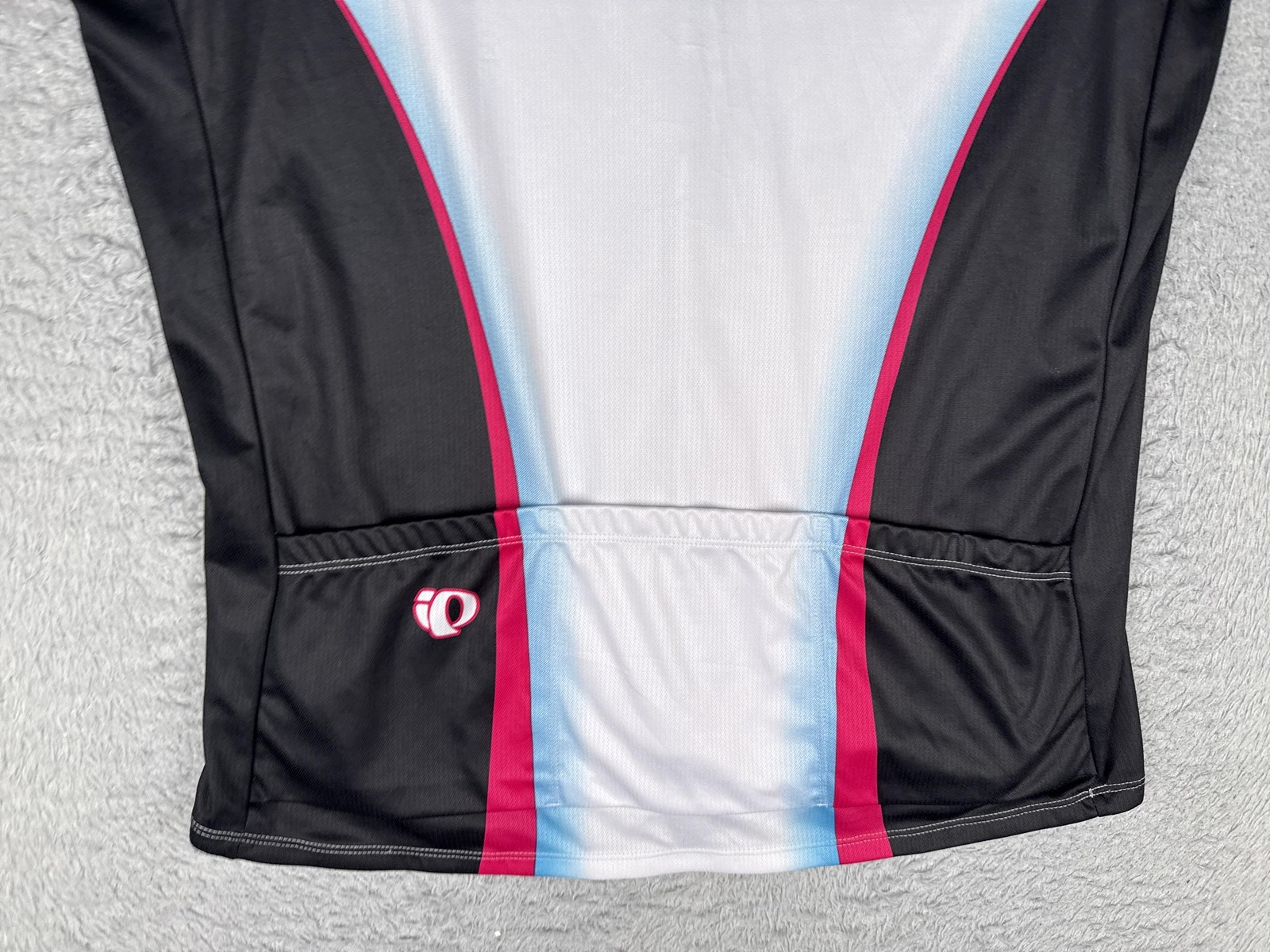 Pearl Izumi Jersey Women XL Black Pink Short Sleeve Cycling 1/2 Zip Pockets