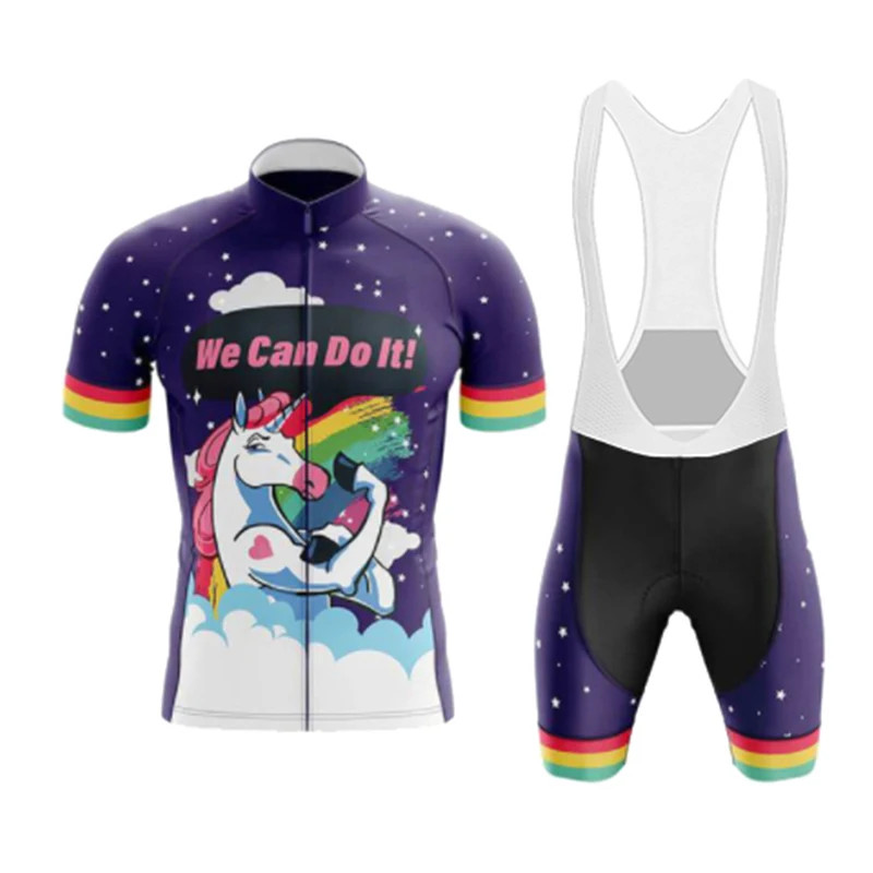 Cartoon Pink Pig Cycling Jersey Set 2022 Summer Bicycle Cycling Clothing MTB Bik