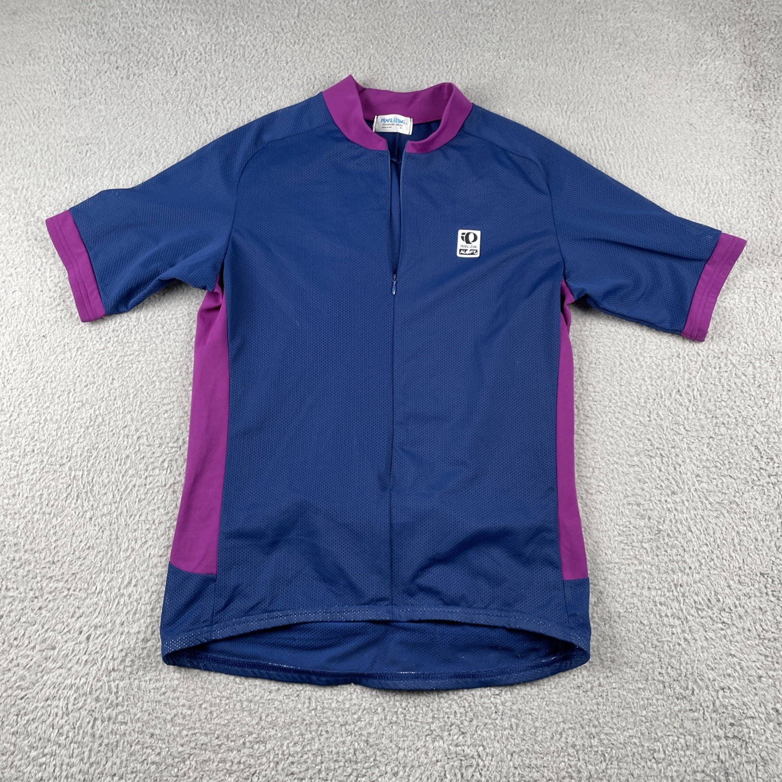 Pearl Izumi Aloft Technical Wear Cycling Shirt Medium Made In The USA Navy Blue