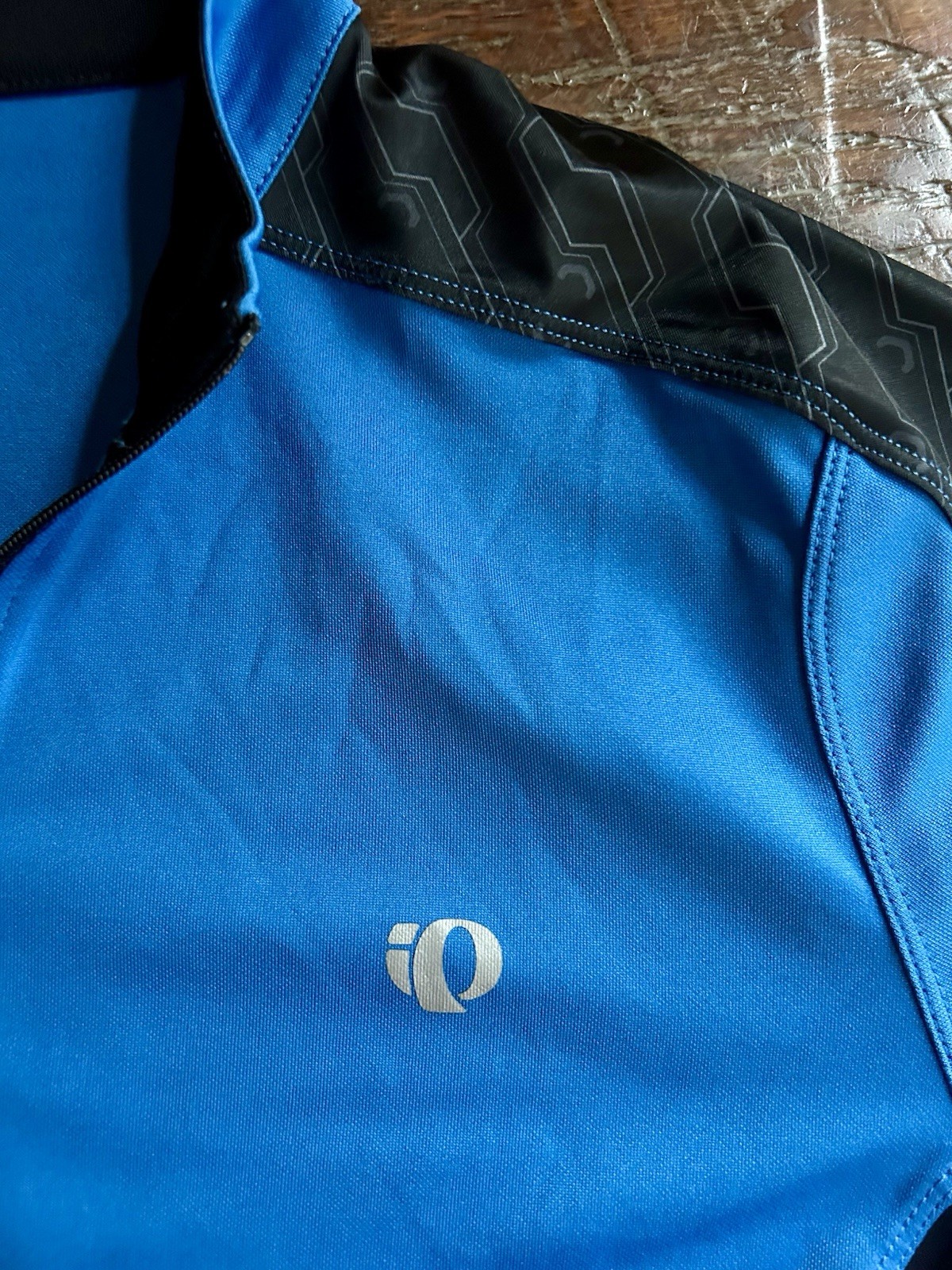 Pearl Izumi Select Series Mens S Cycling Jersey Shirt Blue Full Zip Back Pocket