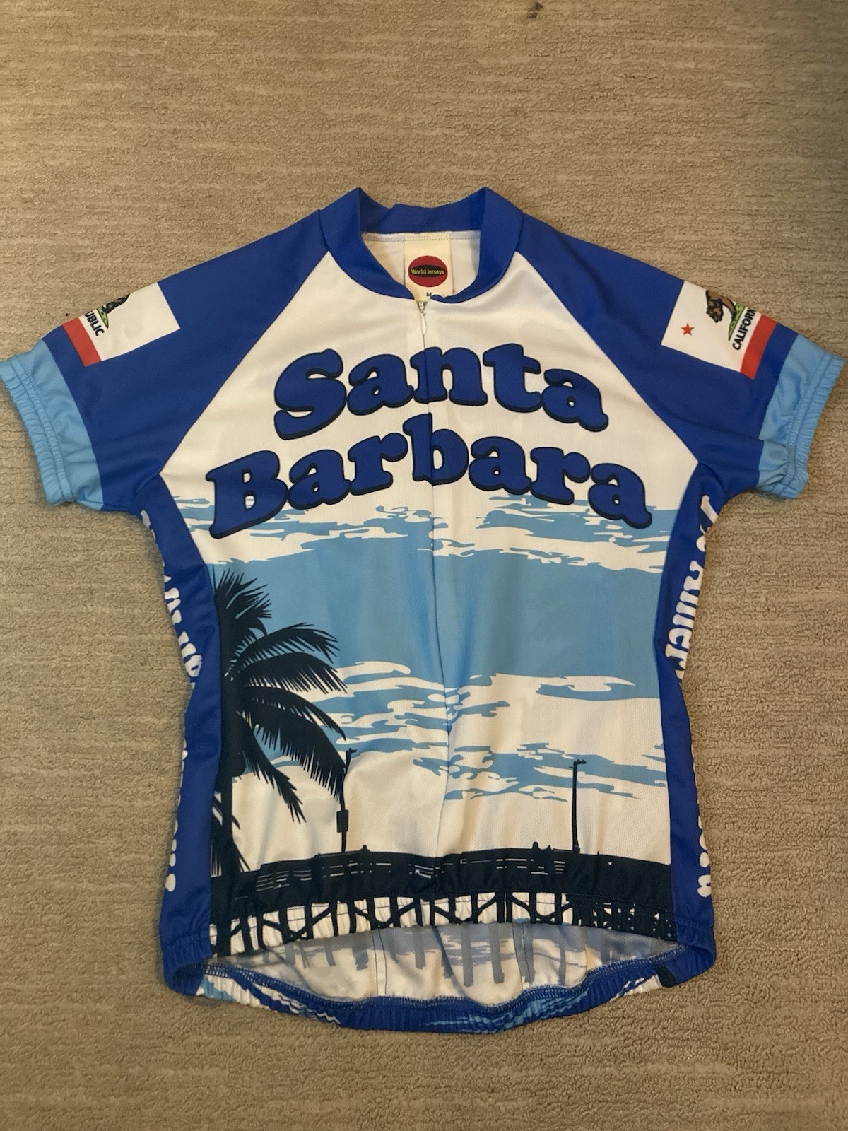 World Jerseys Santa Barbara Cycling Jersey Women’s Medium American Riviera