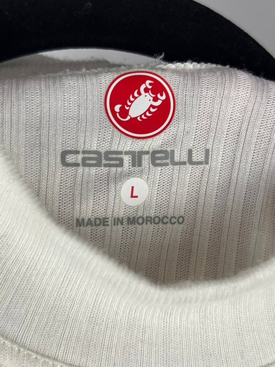 Castelli Cycling Long Sleeve Base Layer Shirt Men’s Size L White Thermal Top