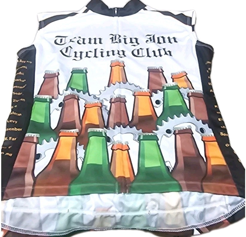 New! PEAK.1.SPORTS- Womens Slvless, Full Zip Graphic Print Cycling Jersey-(M)