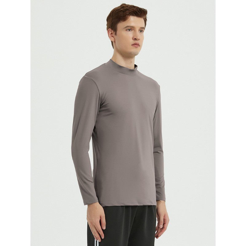 New High Neck Clothing for Men Breathable Quick Drying Highly Elastic T-Shirt