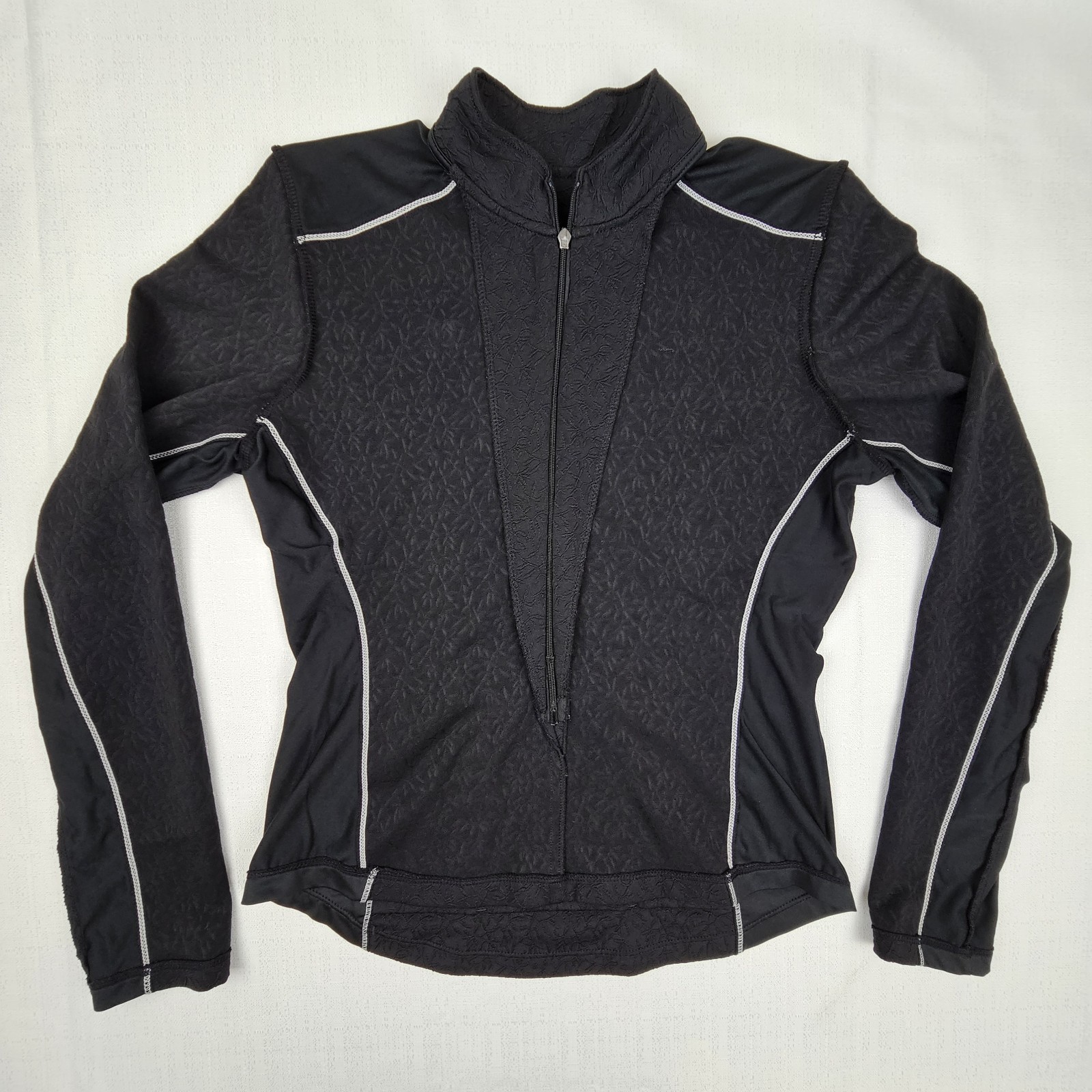 Pearl Izumi Womens Small 3/4 Zip Long Sleeve Mock Neck Pullover Shirt Jacket