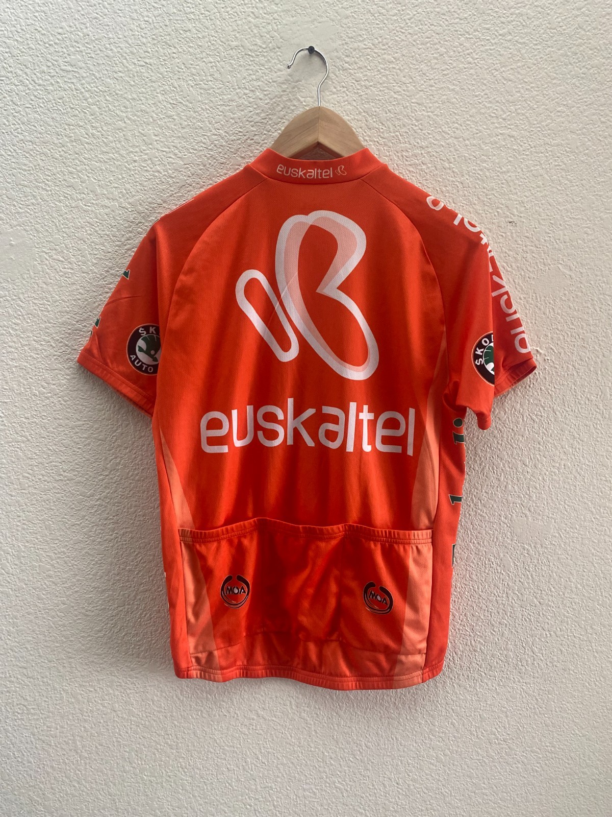 Vintage Euskaltel Cycling Team Jersey Large Biking Cycling 100% Polyester